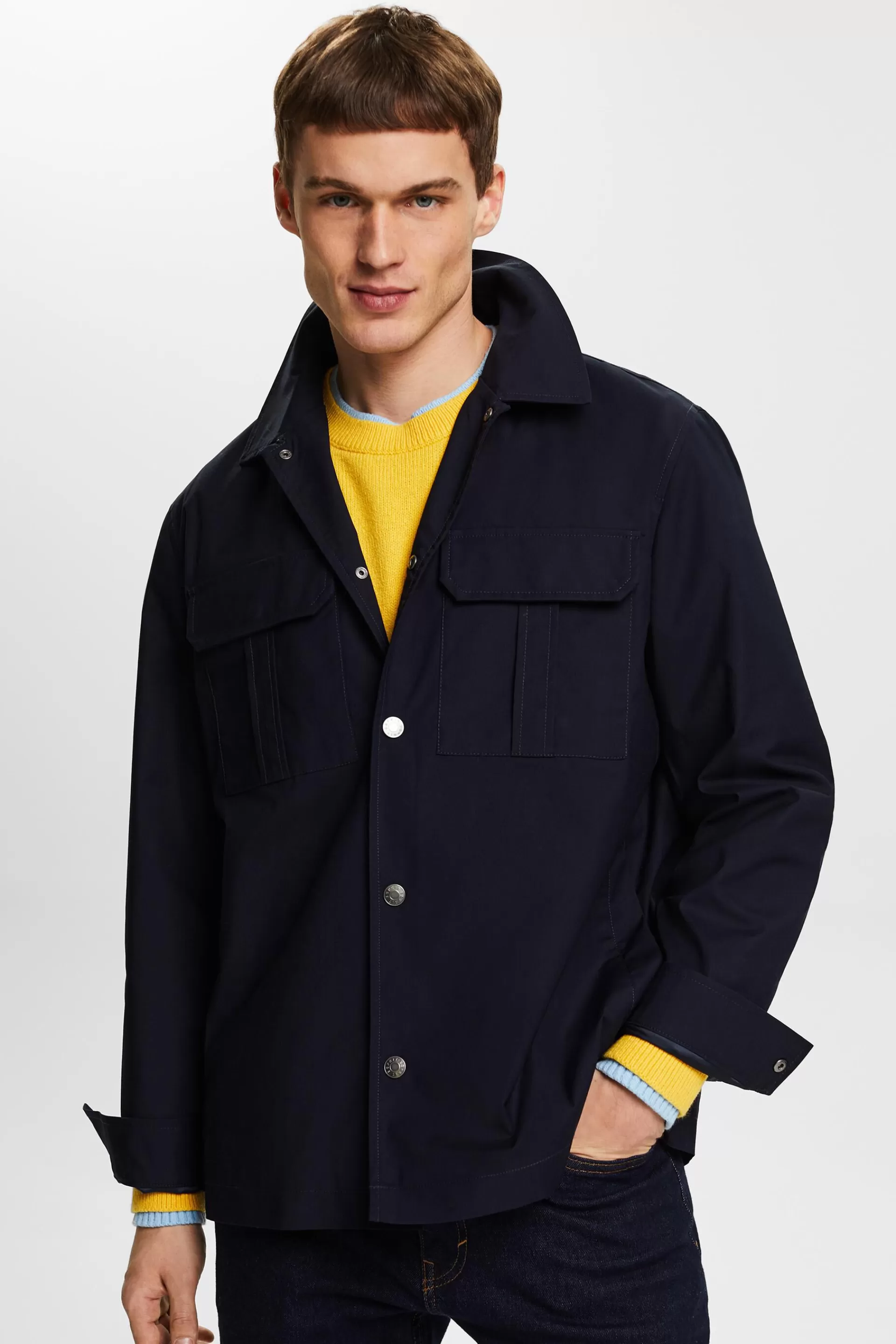 Hemdjacke aus Twill-ESPRIT Discount
