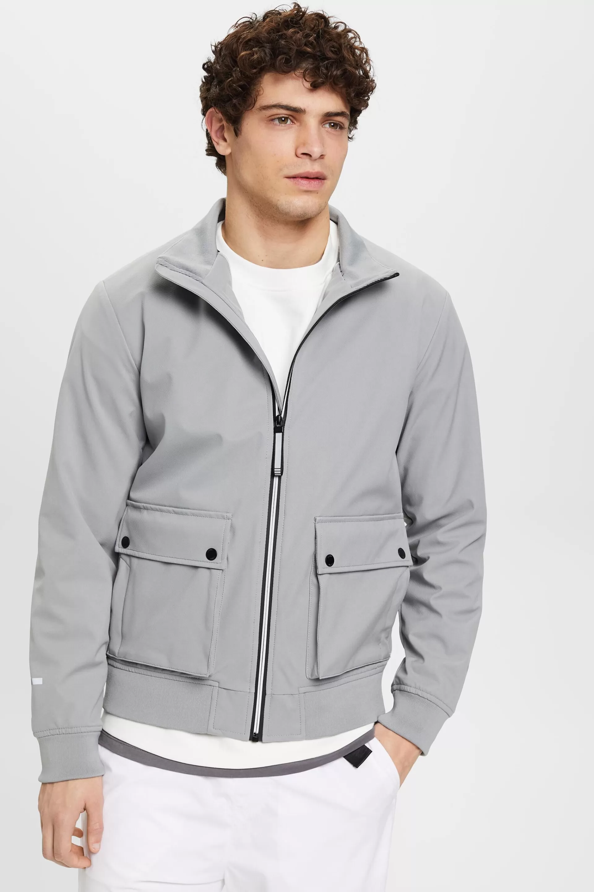 Herringbone-Softshelljacke-ESPRIT Flash Sale