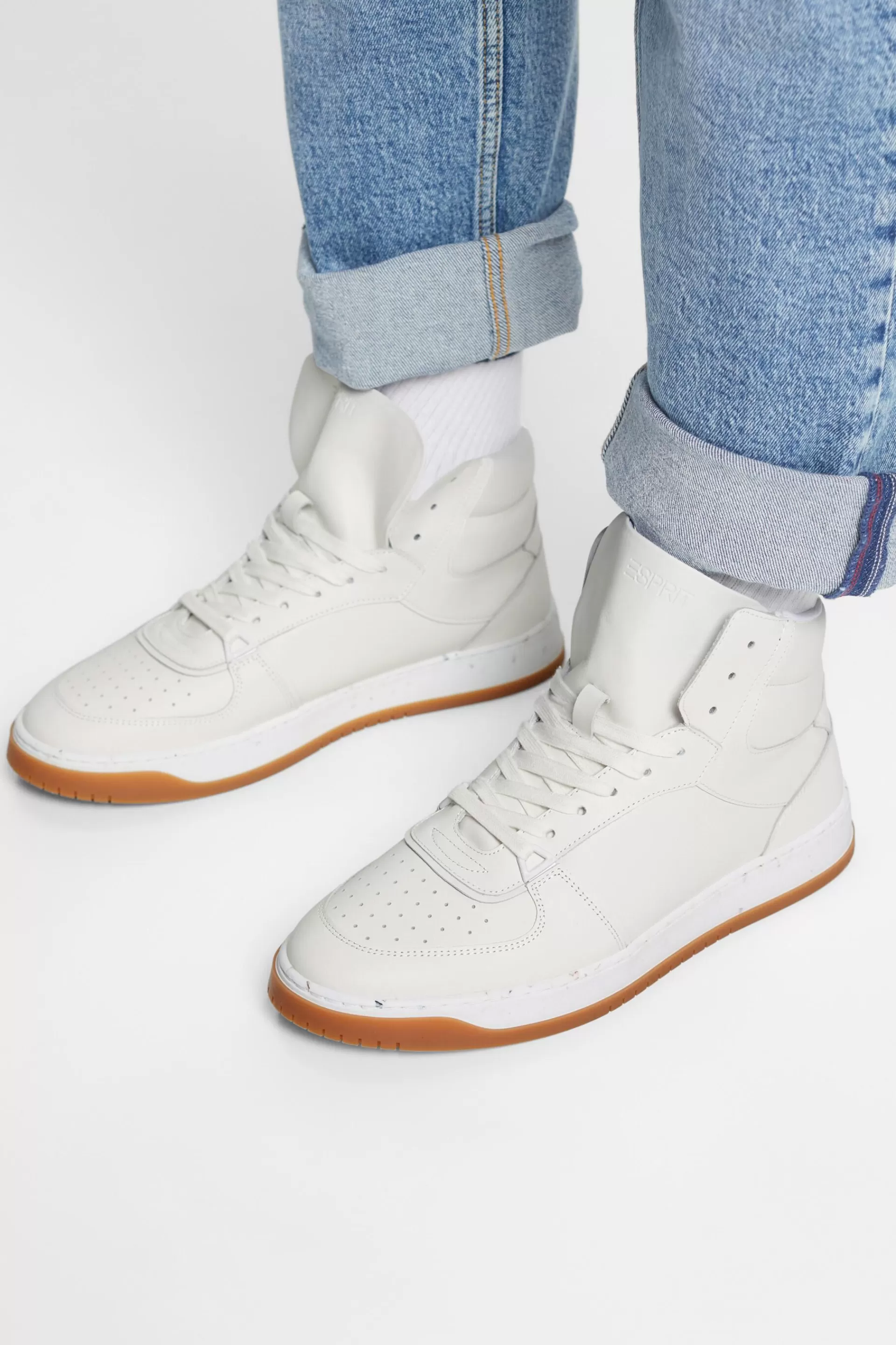 Hightop-Sneakers aus Leder-ESPRIT Hot