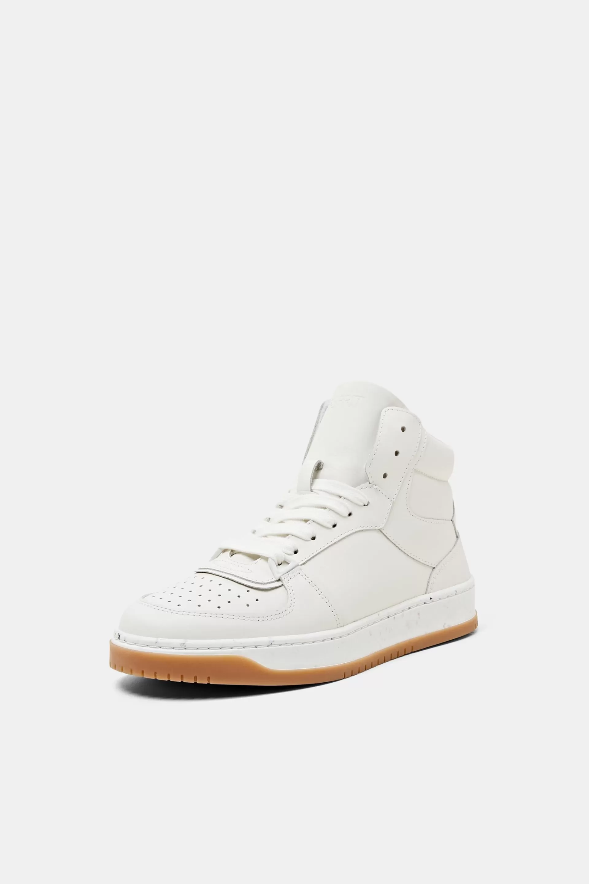 Hightop-Sneakers aus Leder-ESPRIT Discount