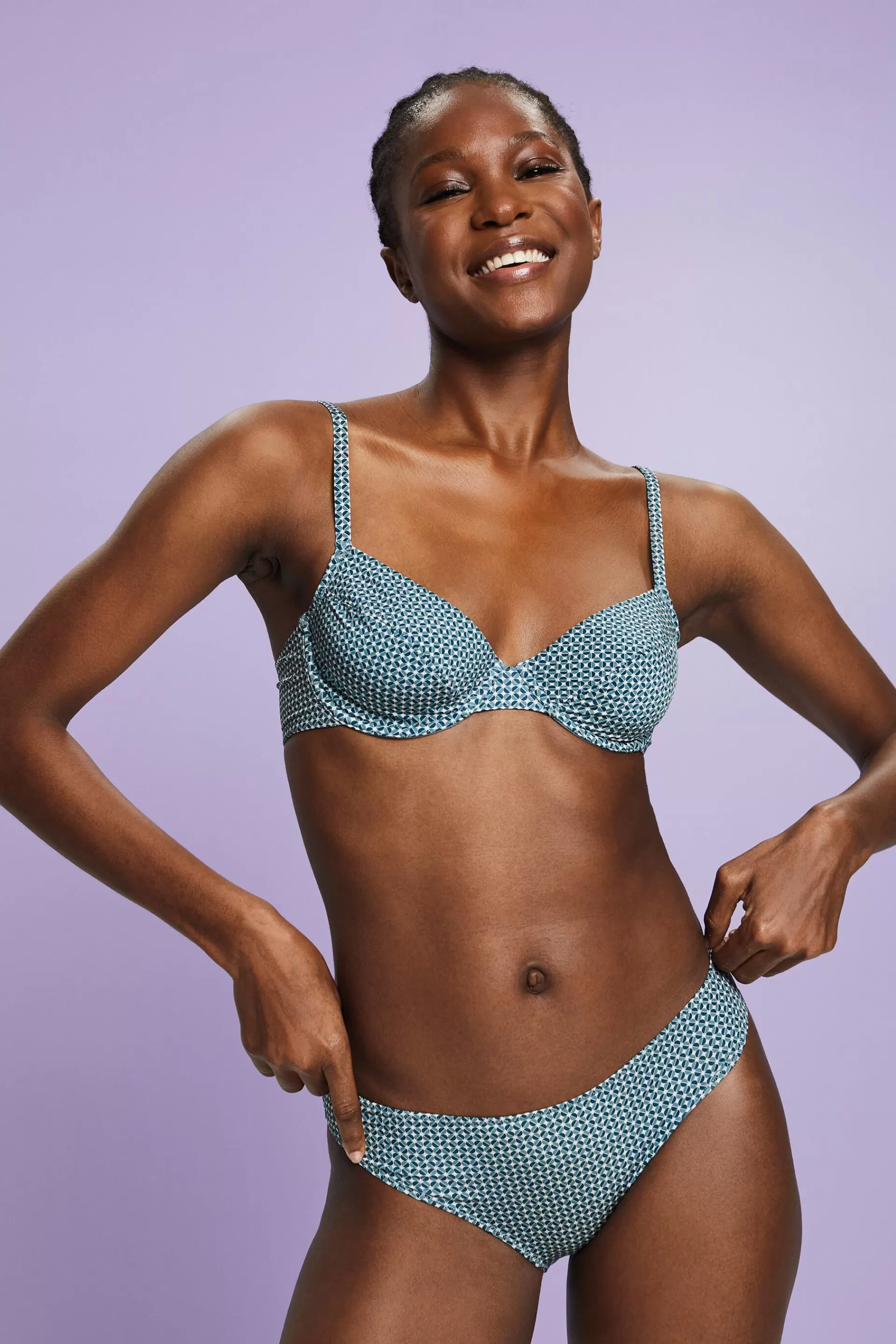 Hipster-Slip aus Mikrofaser mit Print-ESPRIT New