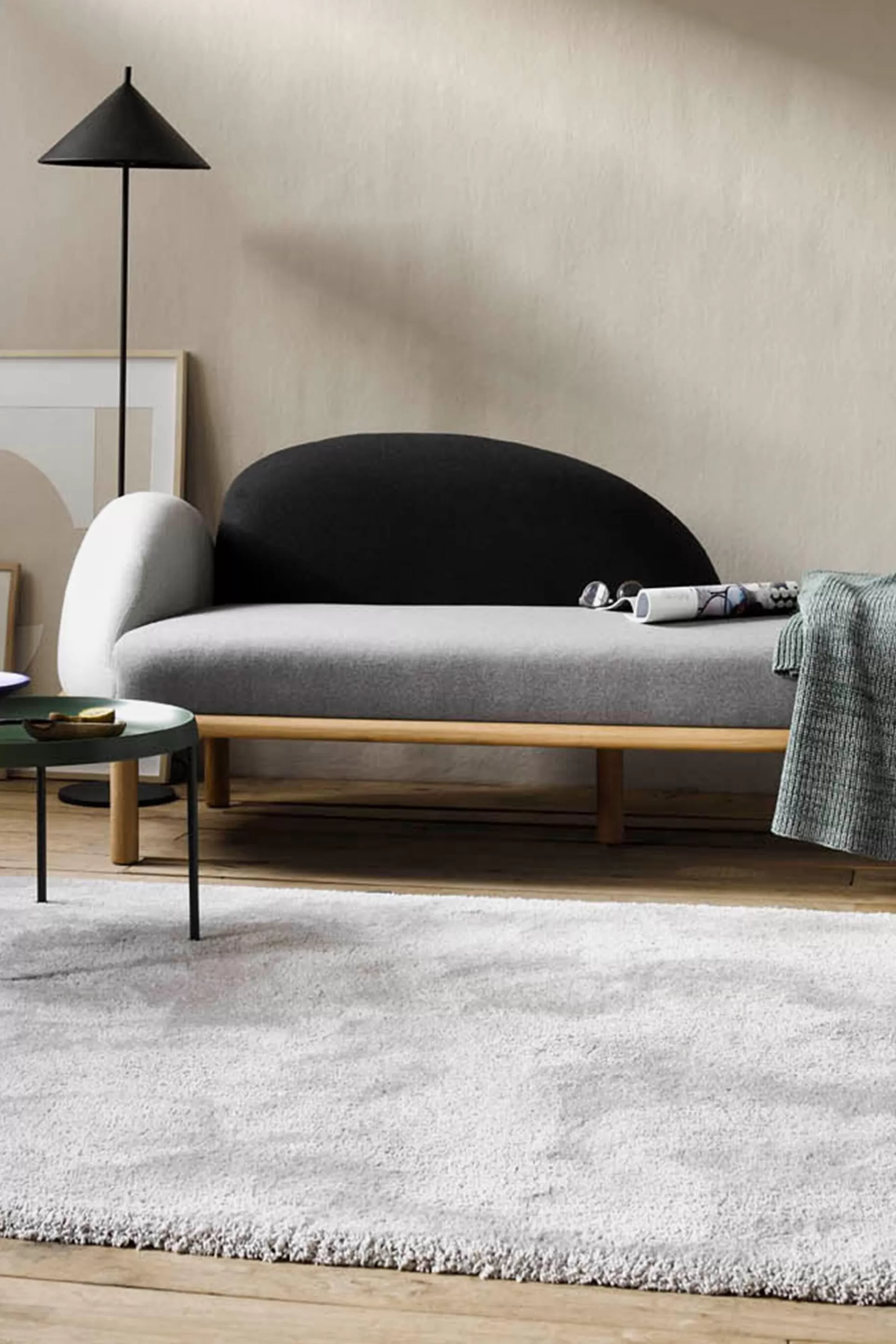 Hochflor-Teppich im unifarbenen Design-ESPRIT Discount
