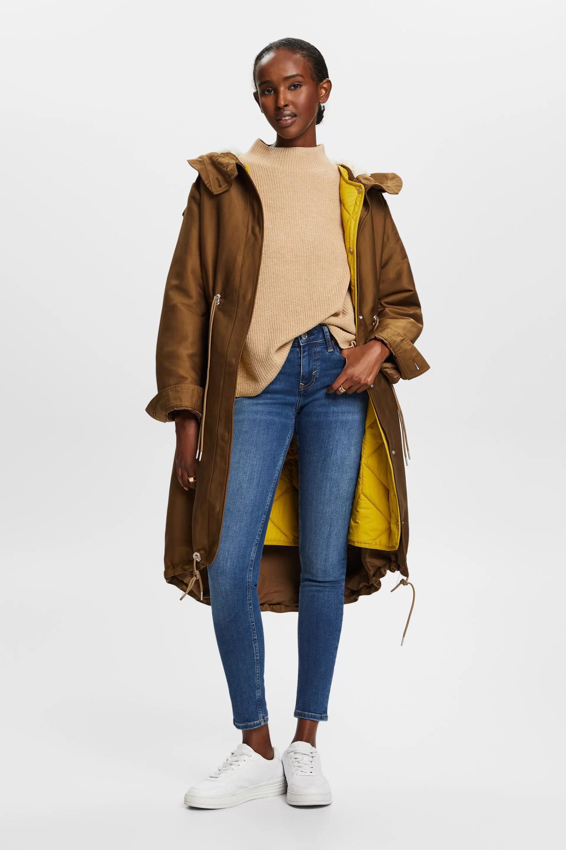 Hochwertige Skinny Jeans mit mittelhohem Bund-ESPRIT Shop