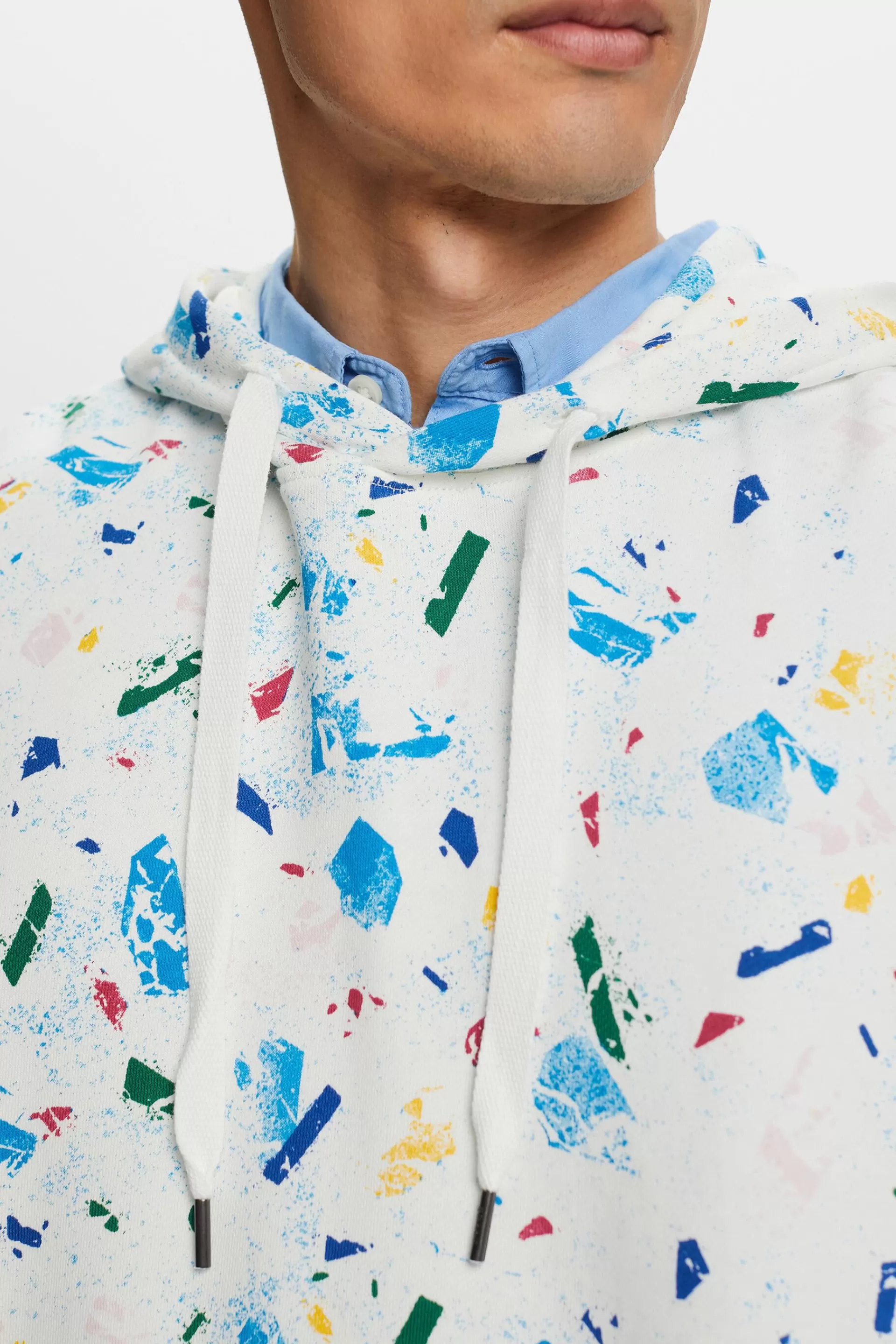 Hoodie aus Bio-Baumwolle mit Print-ESPRIT Cheap