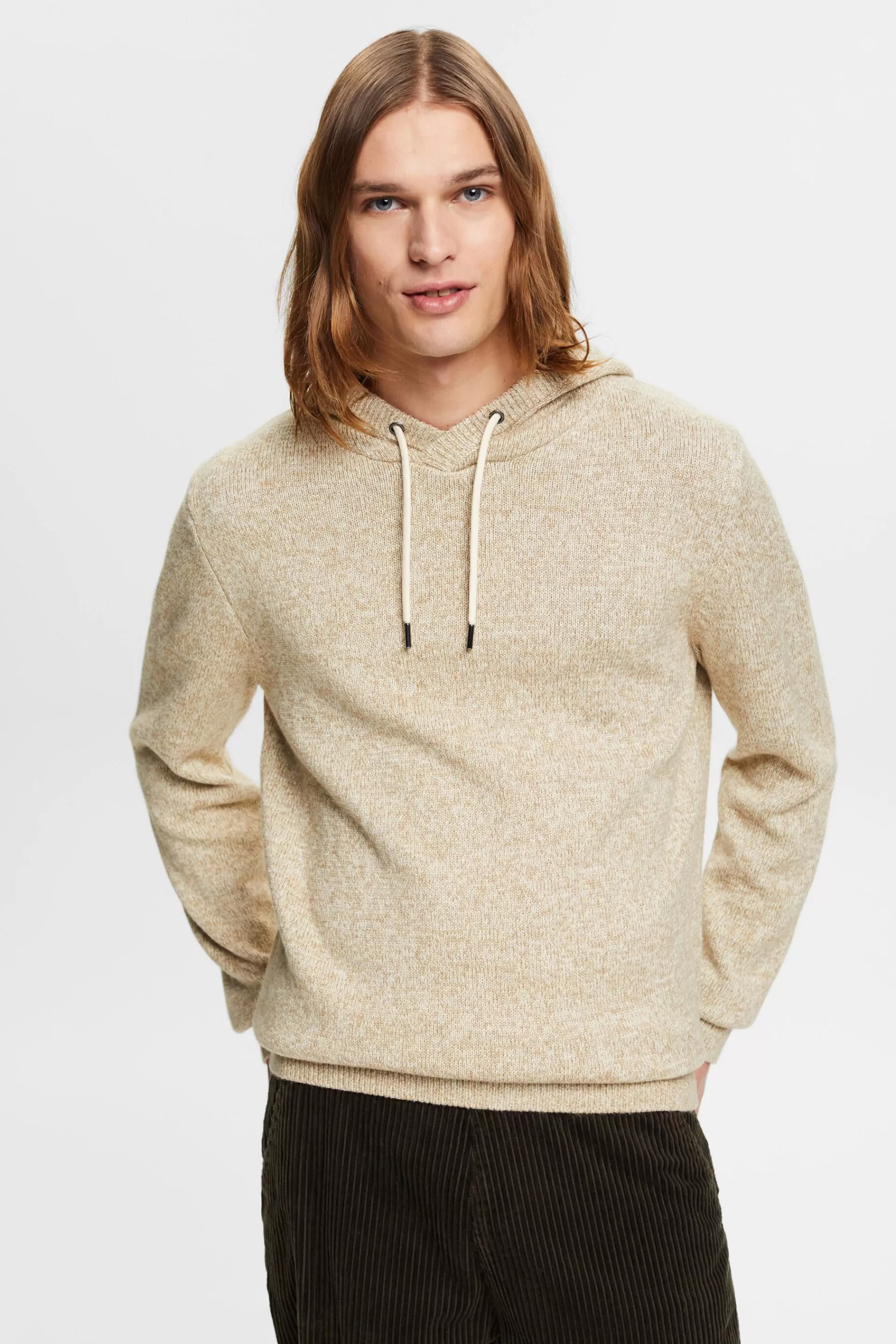 Hoodie aus meliertem Strick-ESPRIT Sale