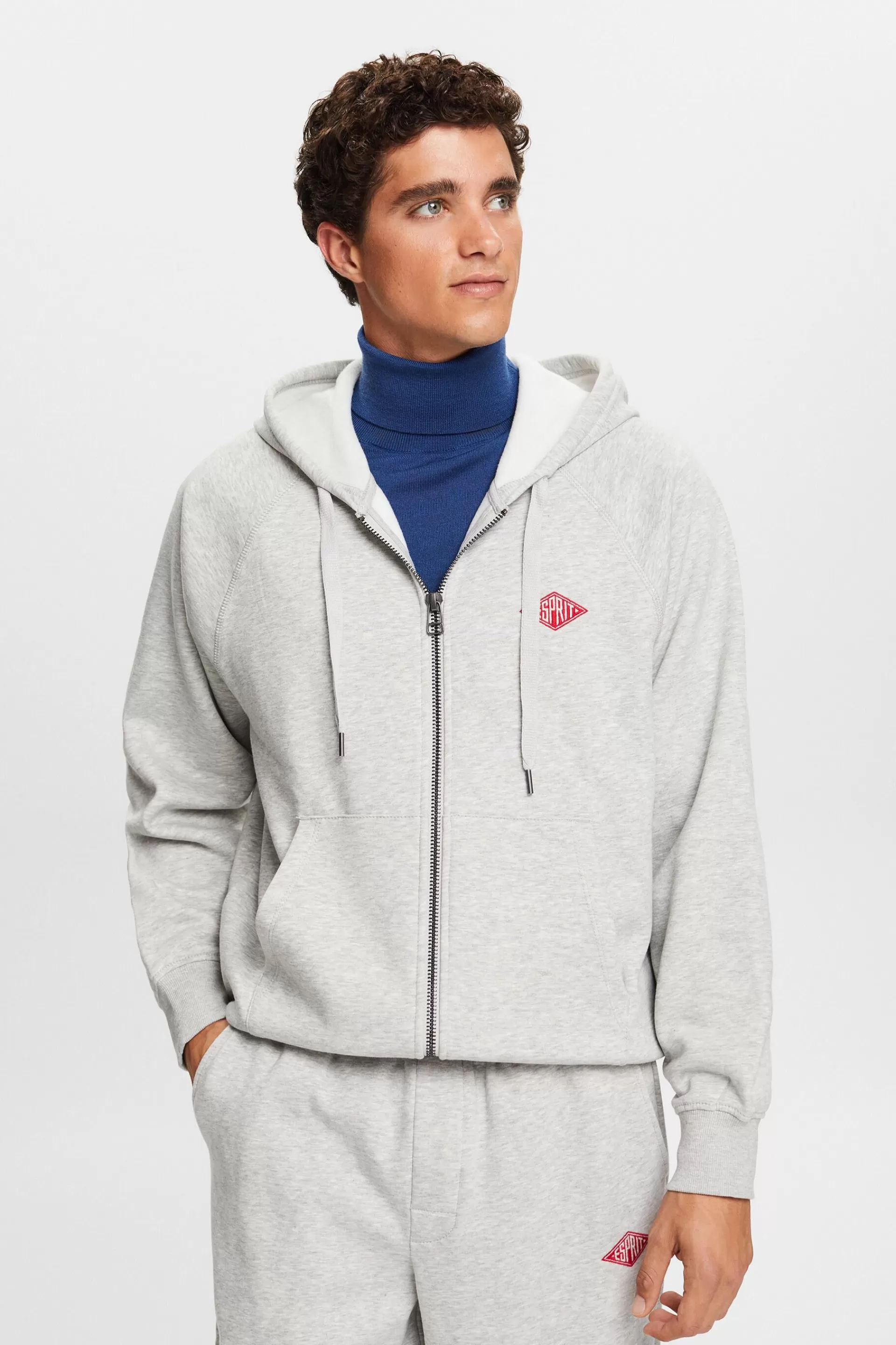 Hoodie mit Logostickerei-ESPRIT New