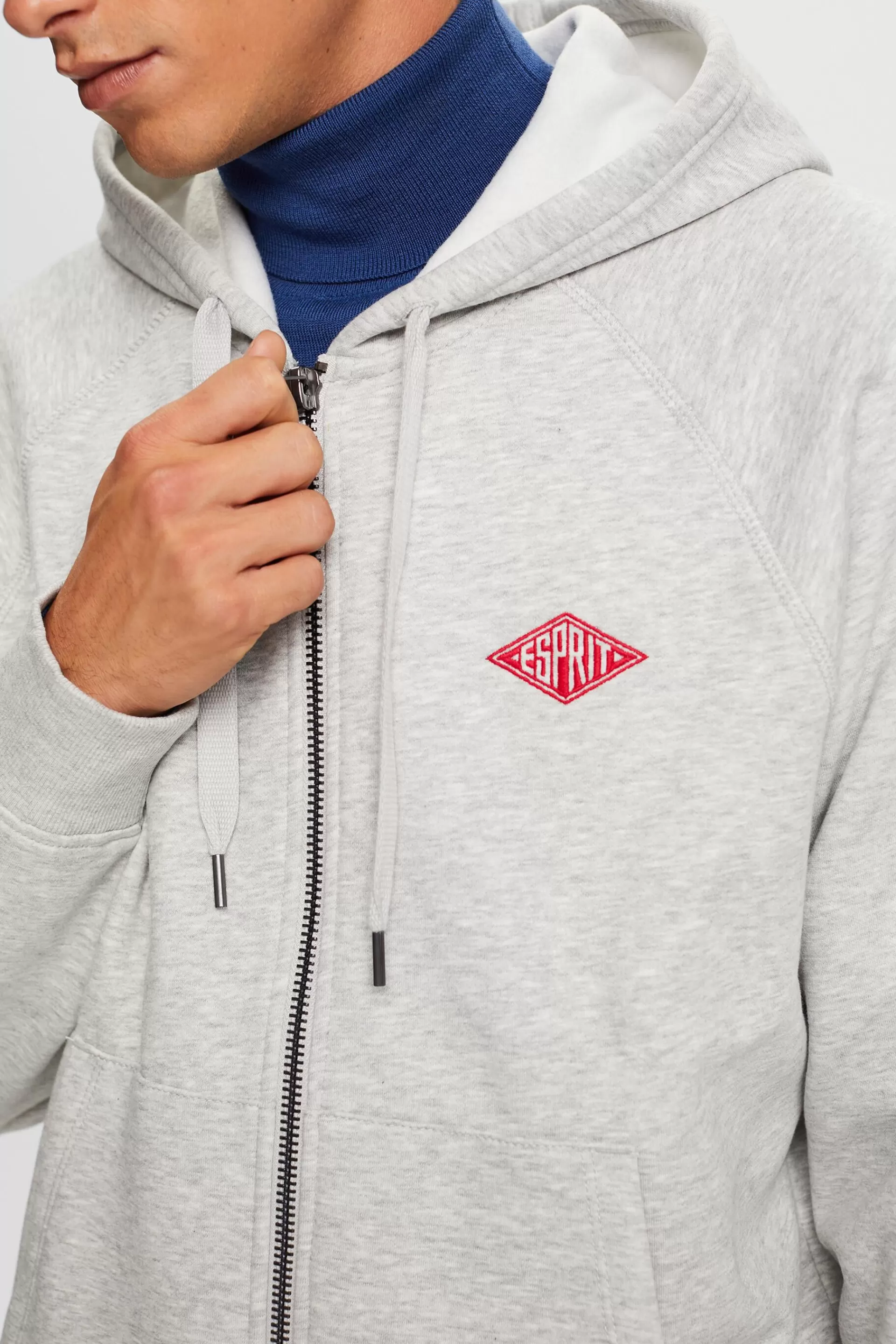 Hoodie mit Logostickerei-ESPRIT New