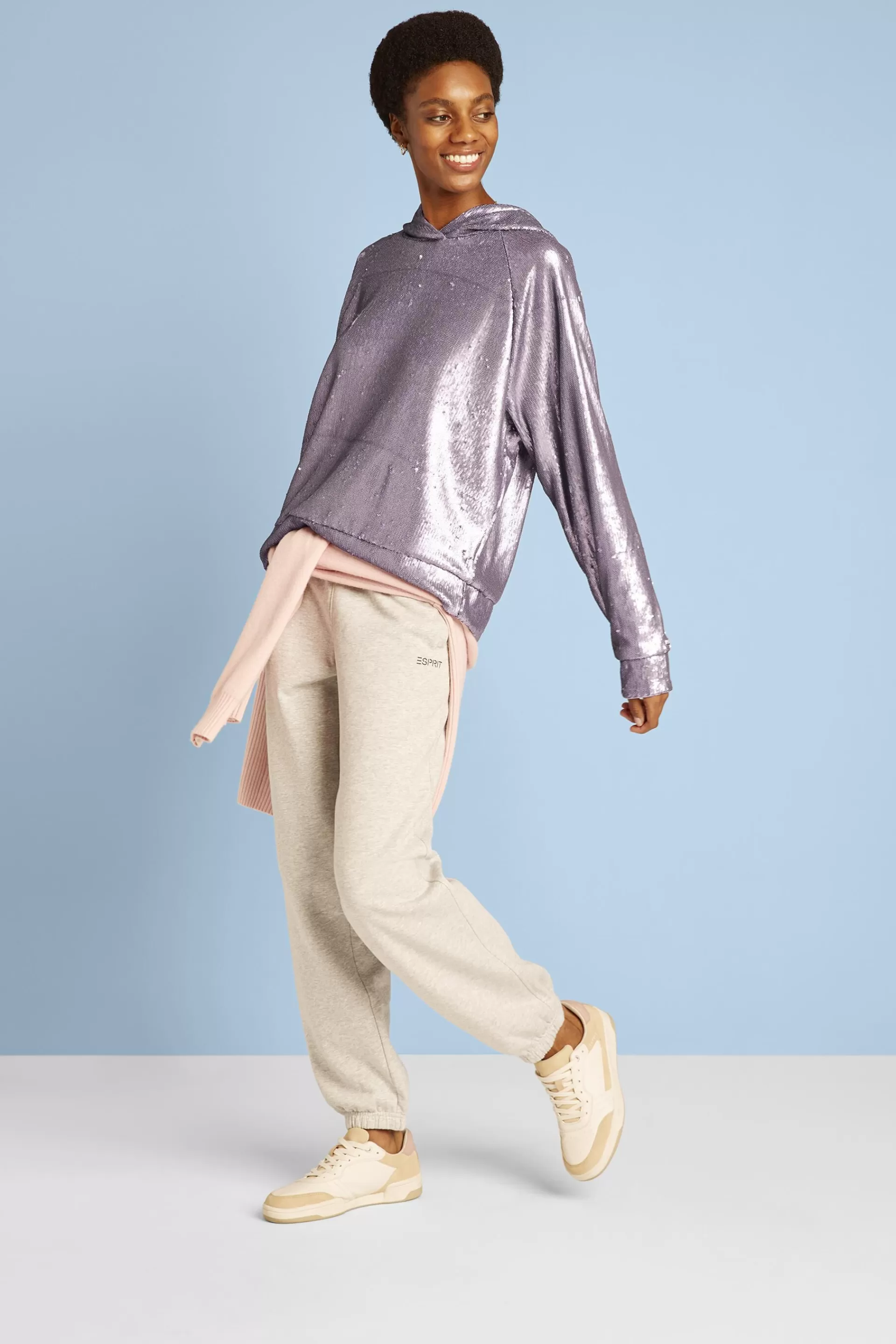 Hoodie mit Pailletten-ESPRIT Online