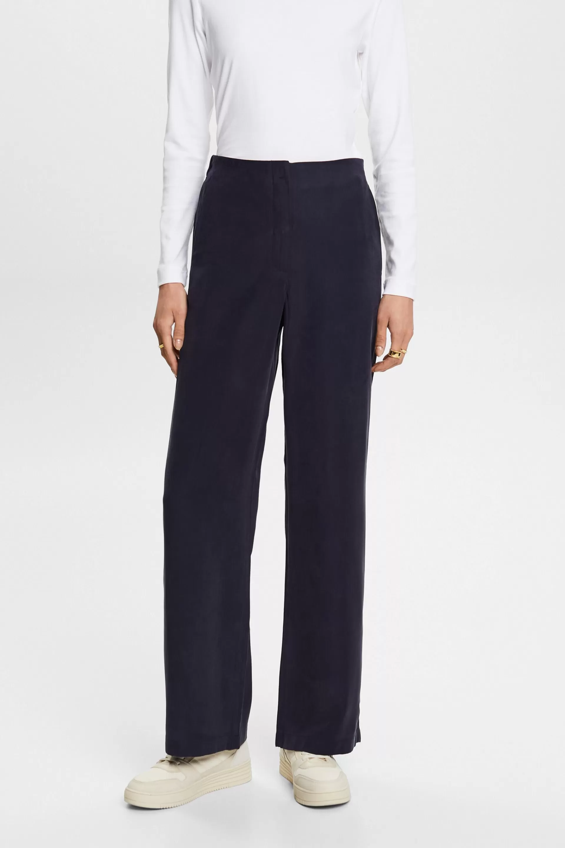 Hose mit hohem Bund und weitem Bein-ESPRIT Best Sale