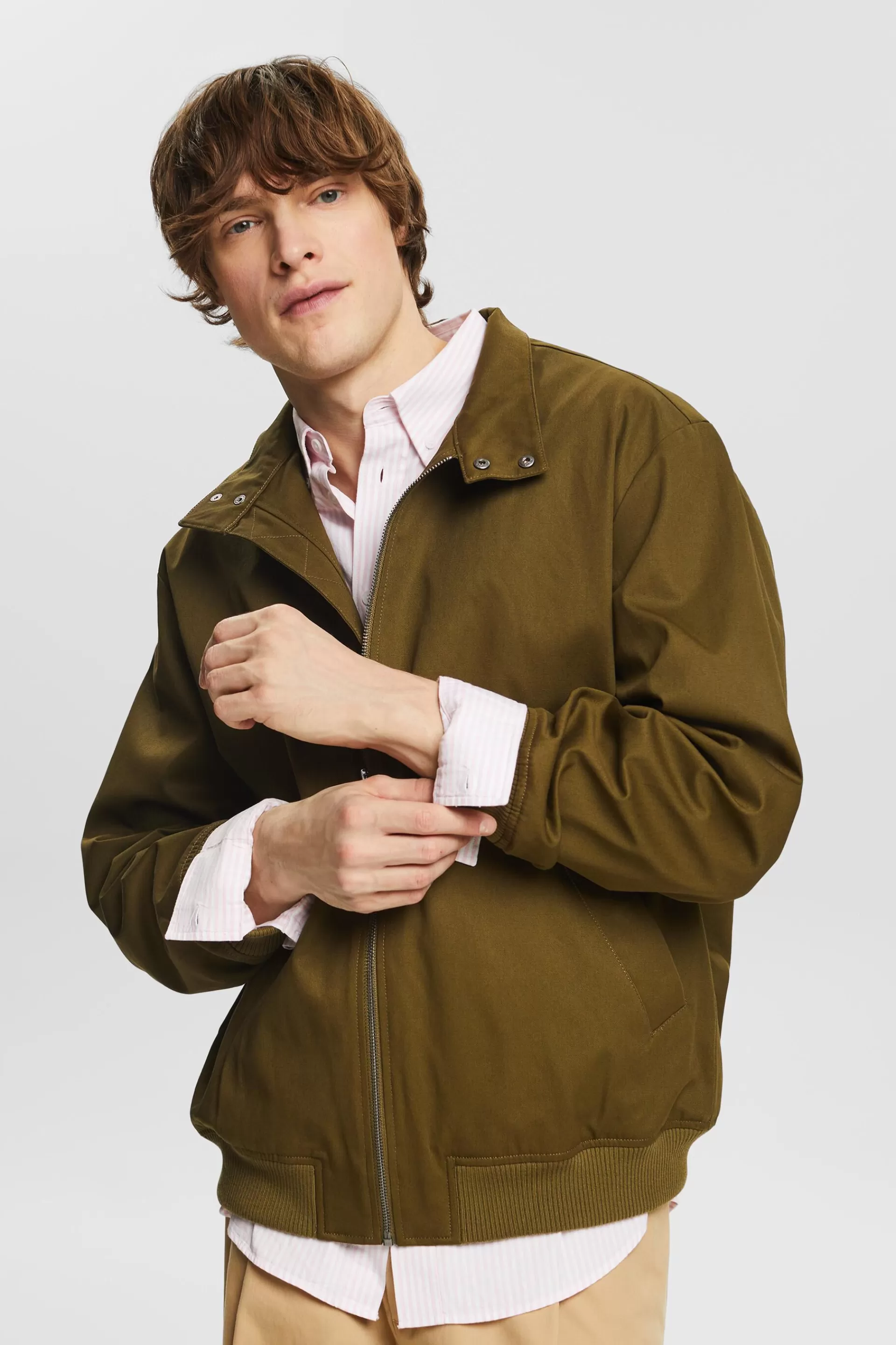 Jacke aus Baumwollcanvas-ESPRIT Flash Sale
