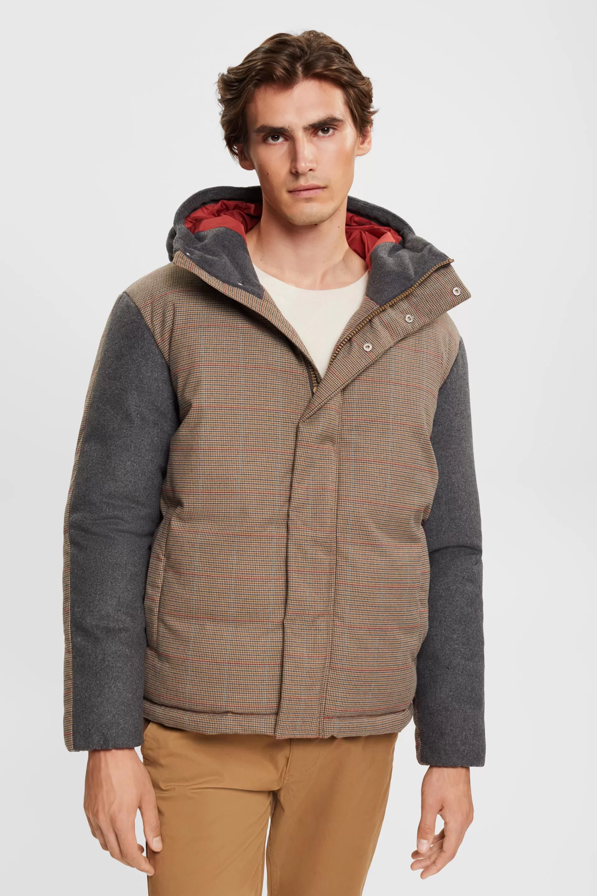 Jacke aus Materialmix-ESPRIT Hot