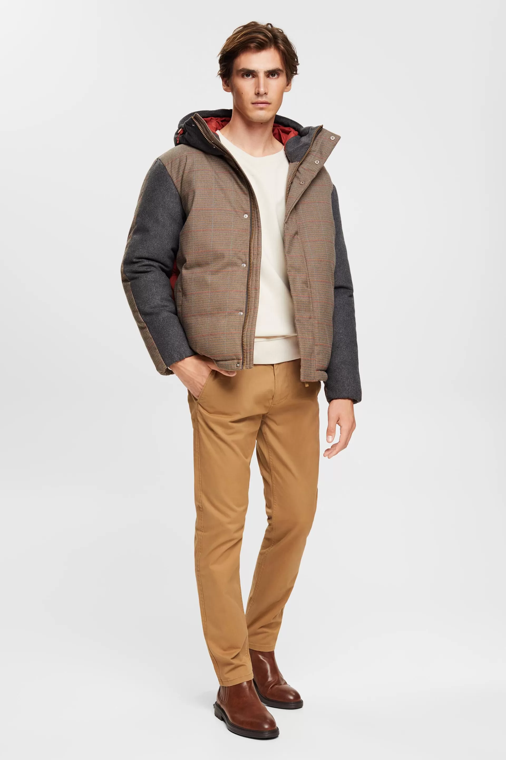 Jacke aus Materialmix-ESPRIT Hot