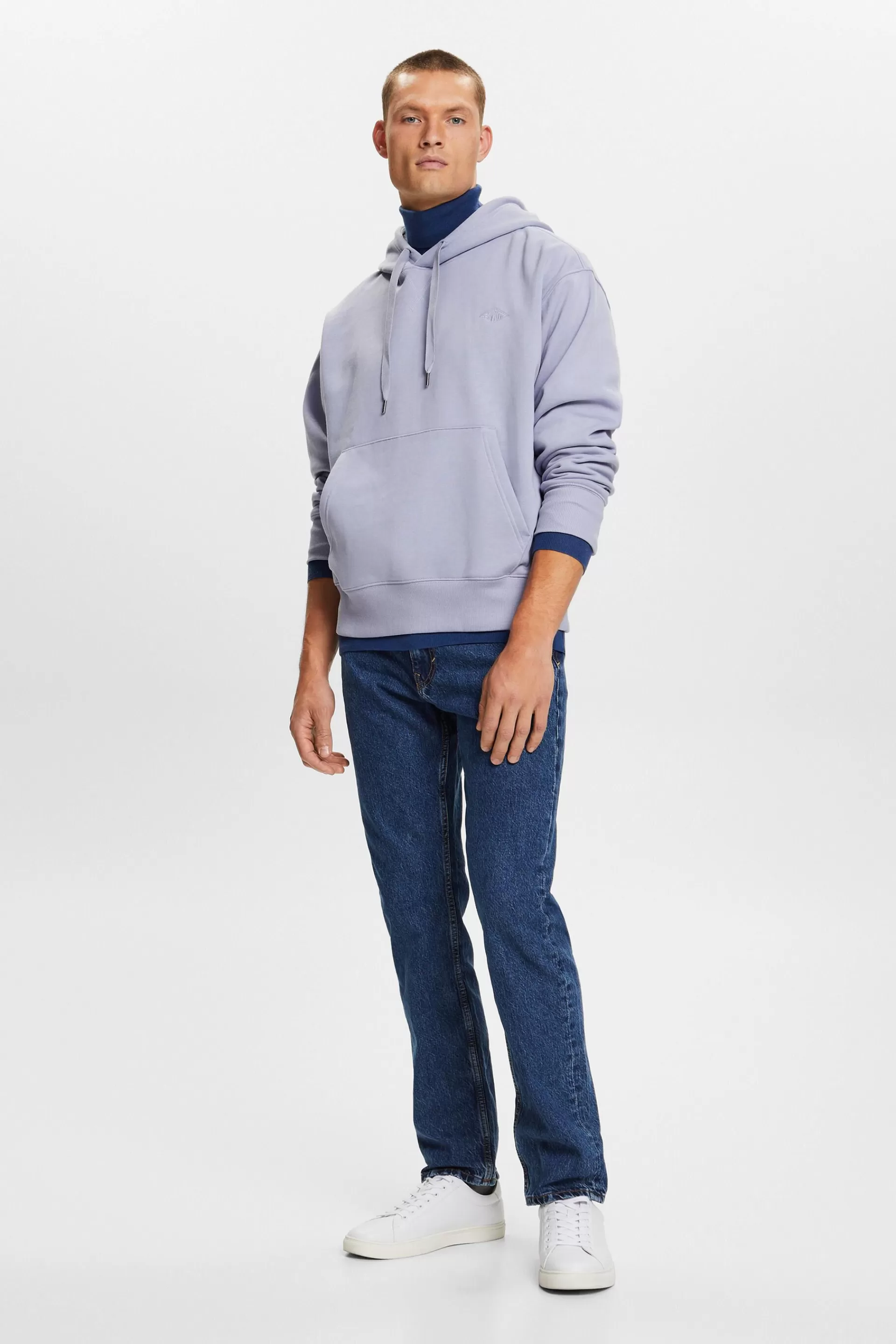 Jeans mit geradem Bein und mittlerer Bundhöhe-ESPRIT Store
