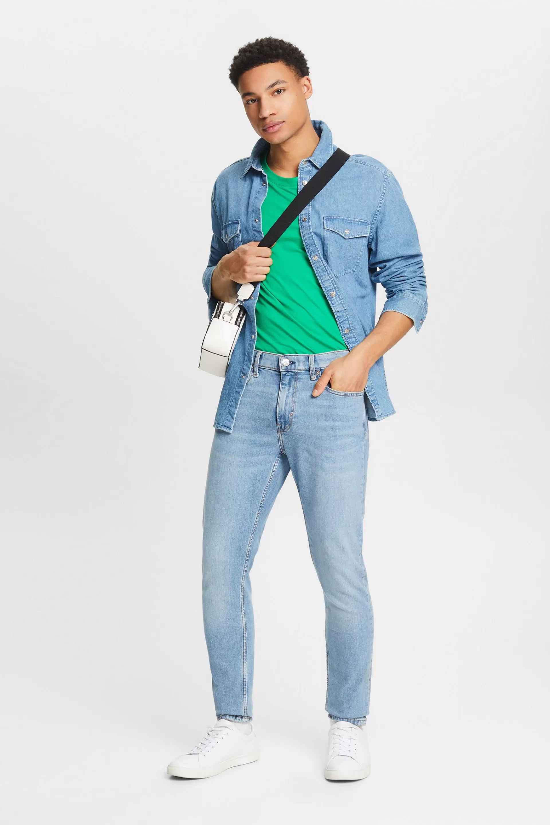 Jeans mit schmal zulaufender Passform-ESPRIT Clearance
