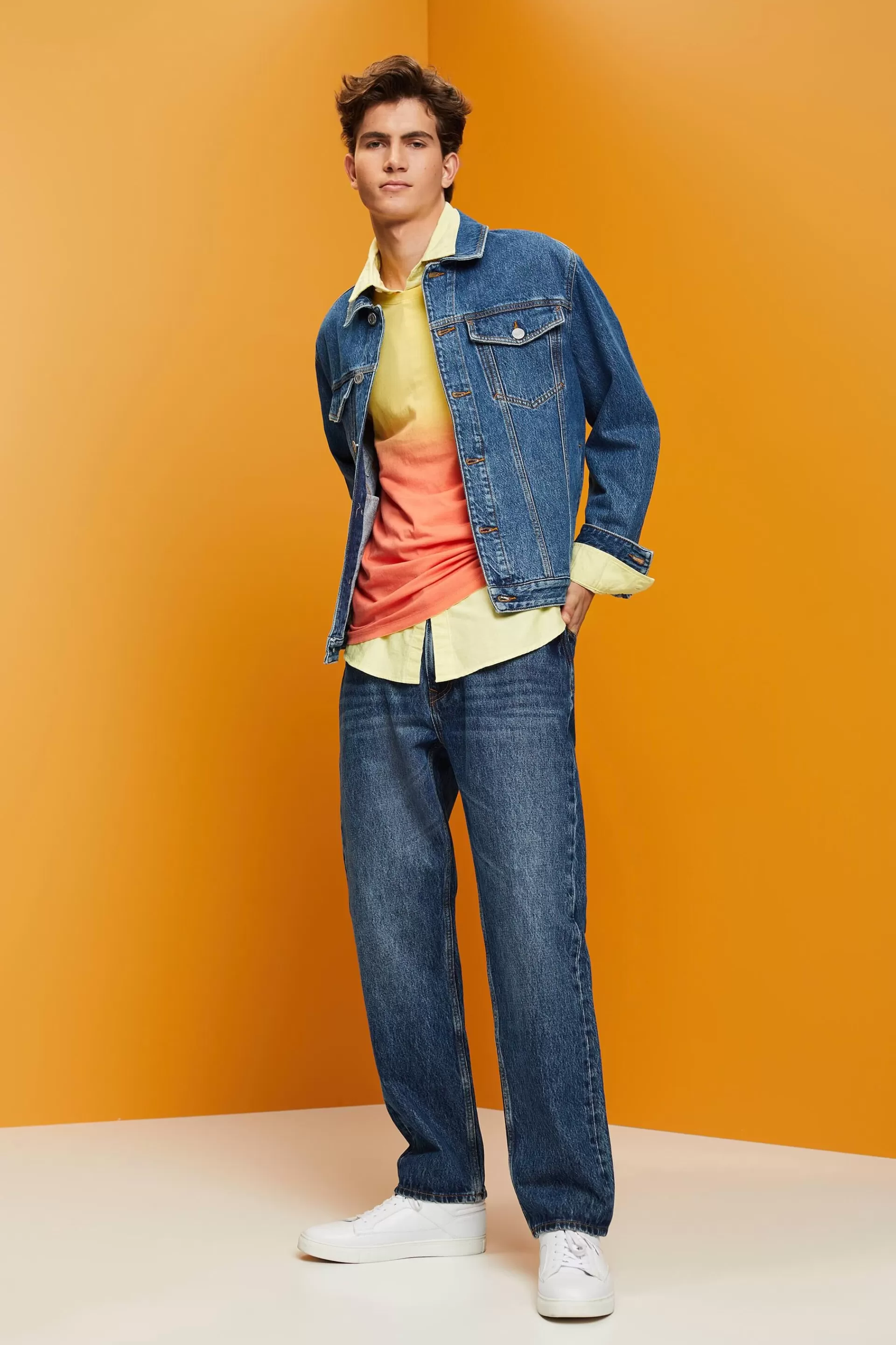 Jeansjacke aus nachhaltiger Baumwolle-ESPRIT Shop
