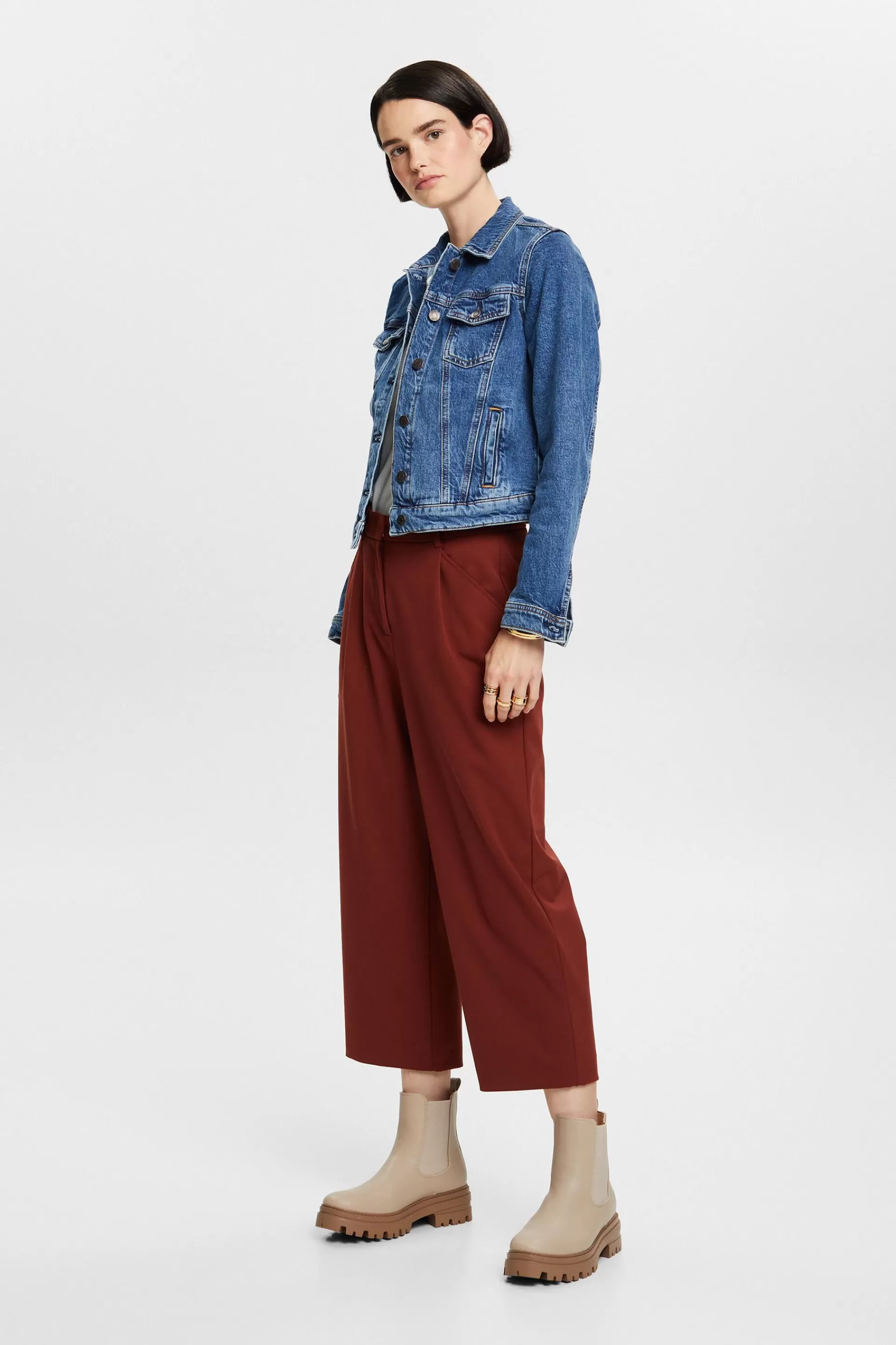 Jeansjacke in schmaler Passform-ESPRIT Discount