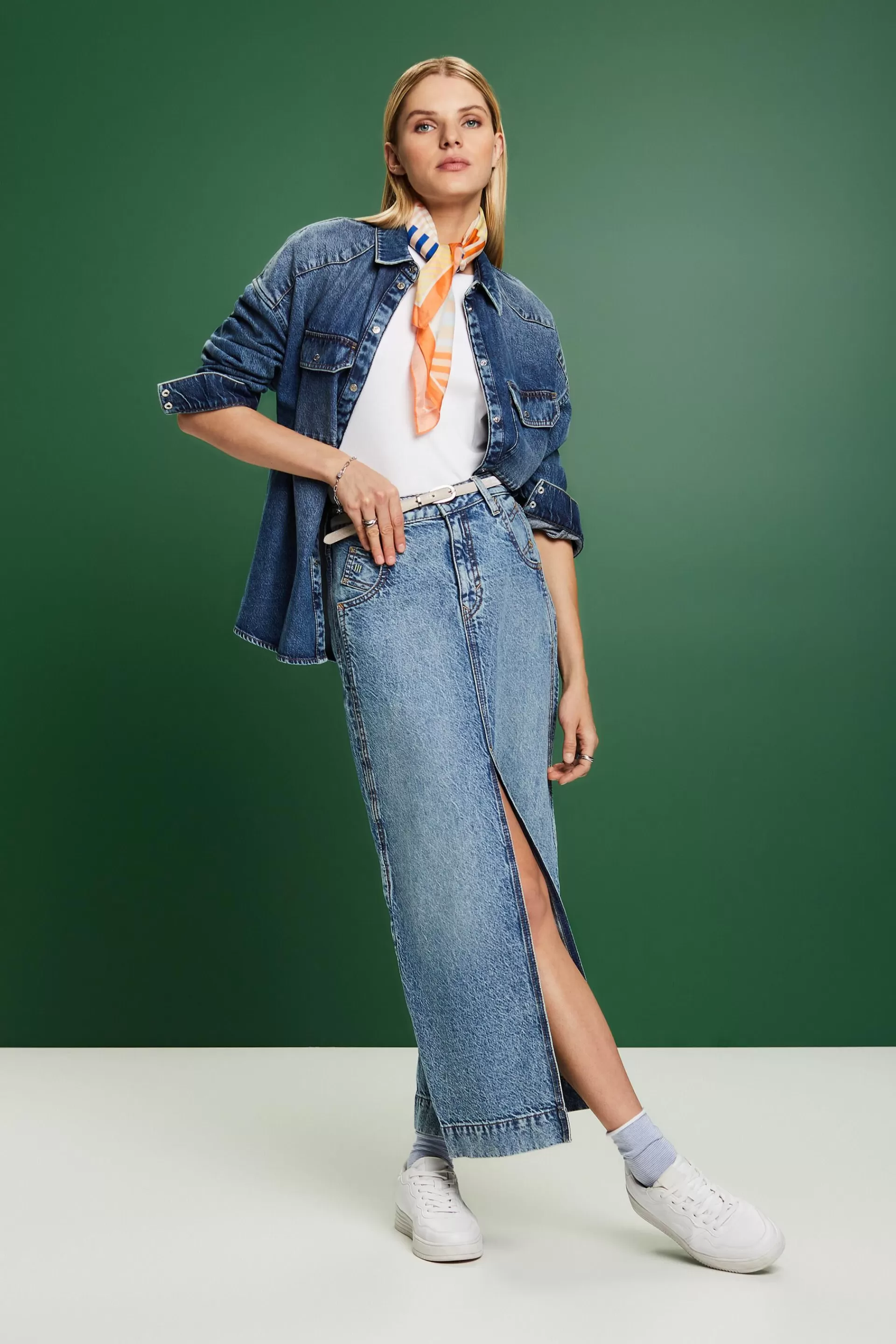 Jeansrock in Maxilänge-ESPRIT Flash Sale