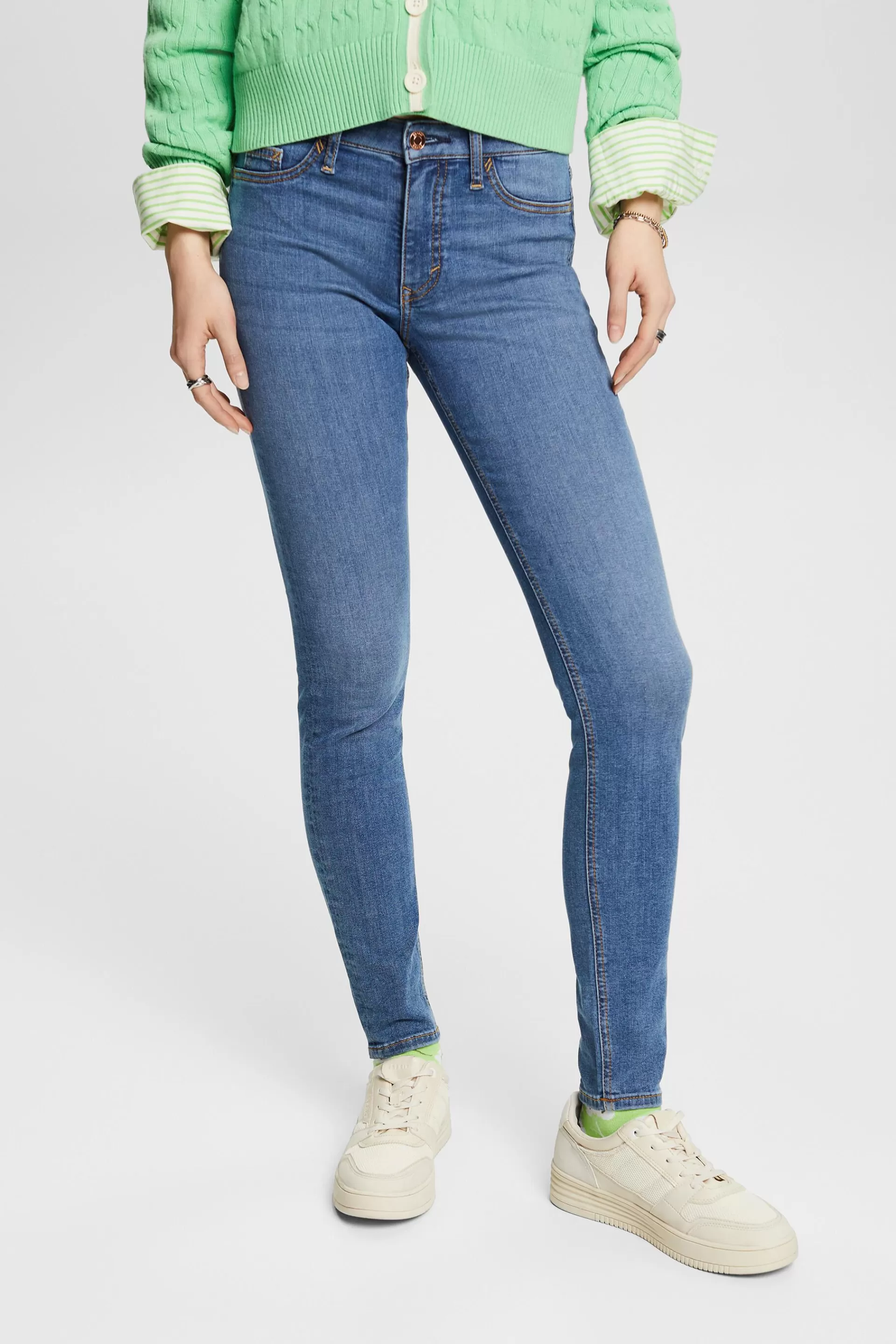 Jeggings mit mittlerer Bundhöhe-ESPRIT Sale