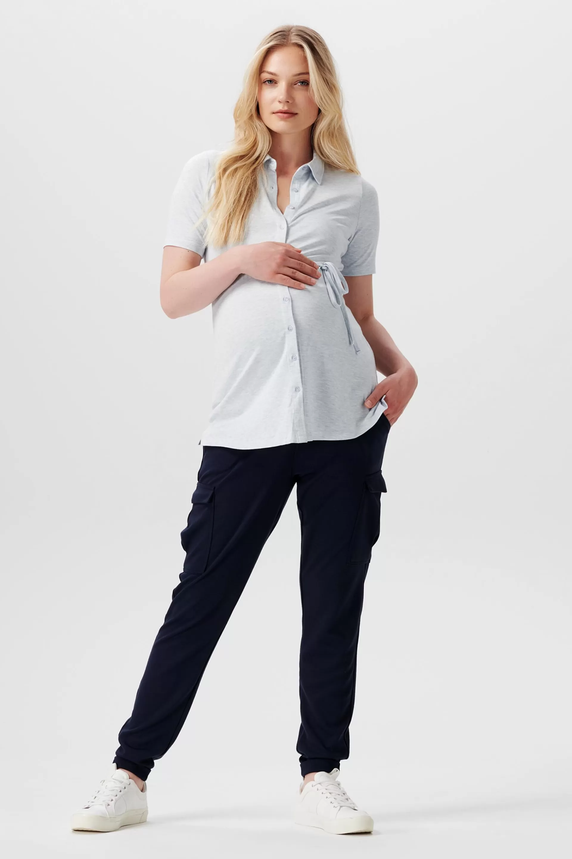 Jerseybluse mit abnehmbarem Gürtel-ESPRIT Flash Sale