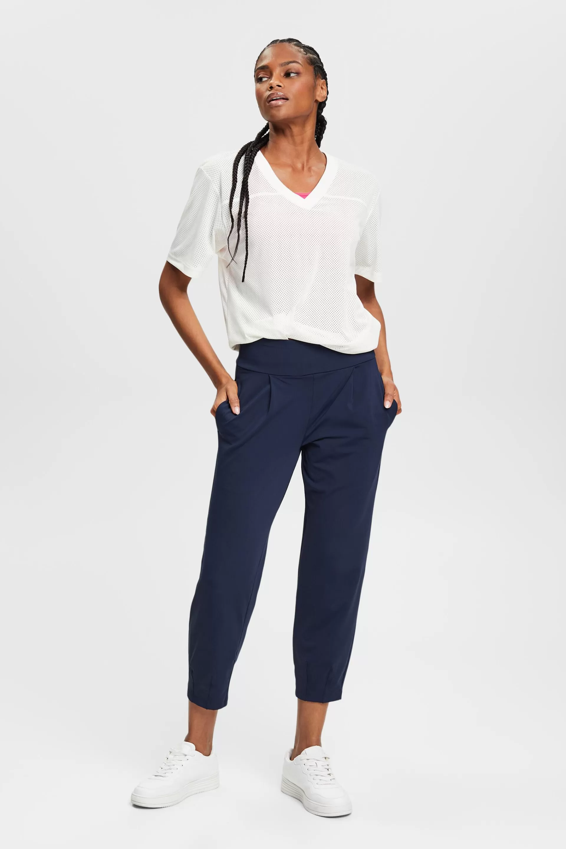 Jersey-Jogginghose E-DRY in Cropped-Länge-ESPRIT Cheap
