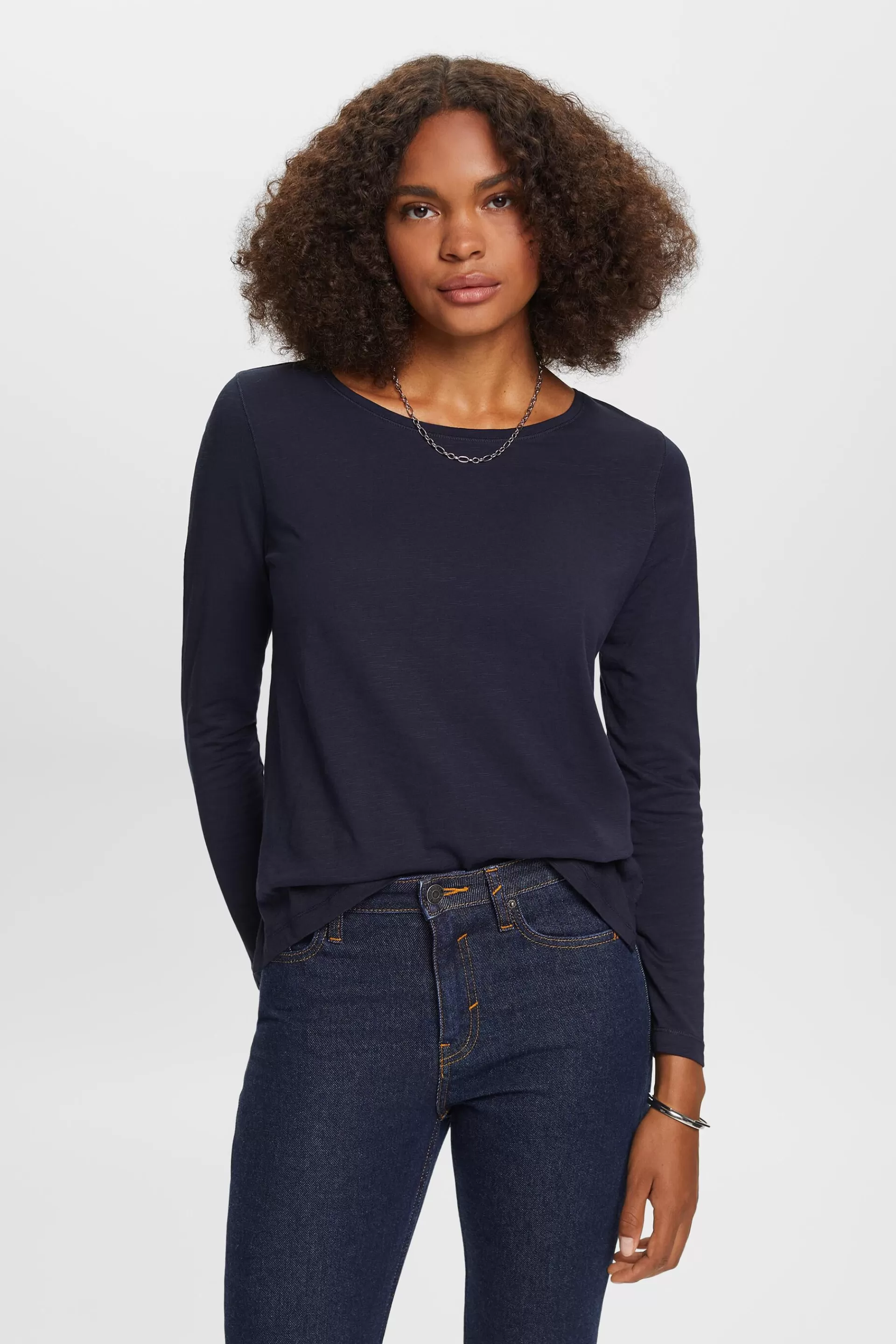 Jersey-Longsleeve, 100% Baumwolle-ESPRIT Online