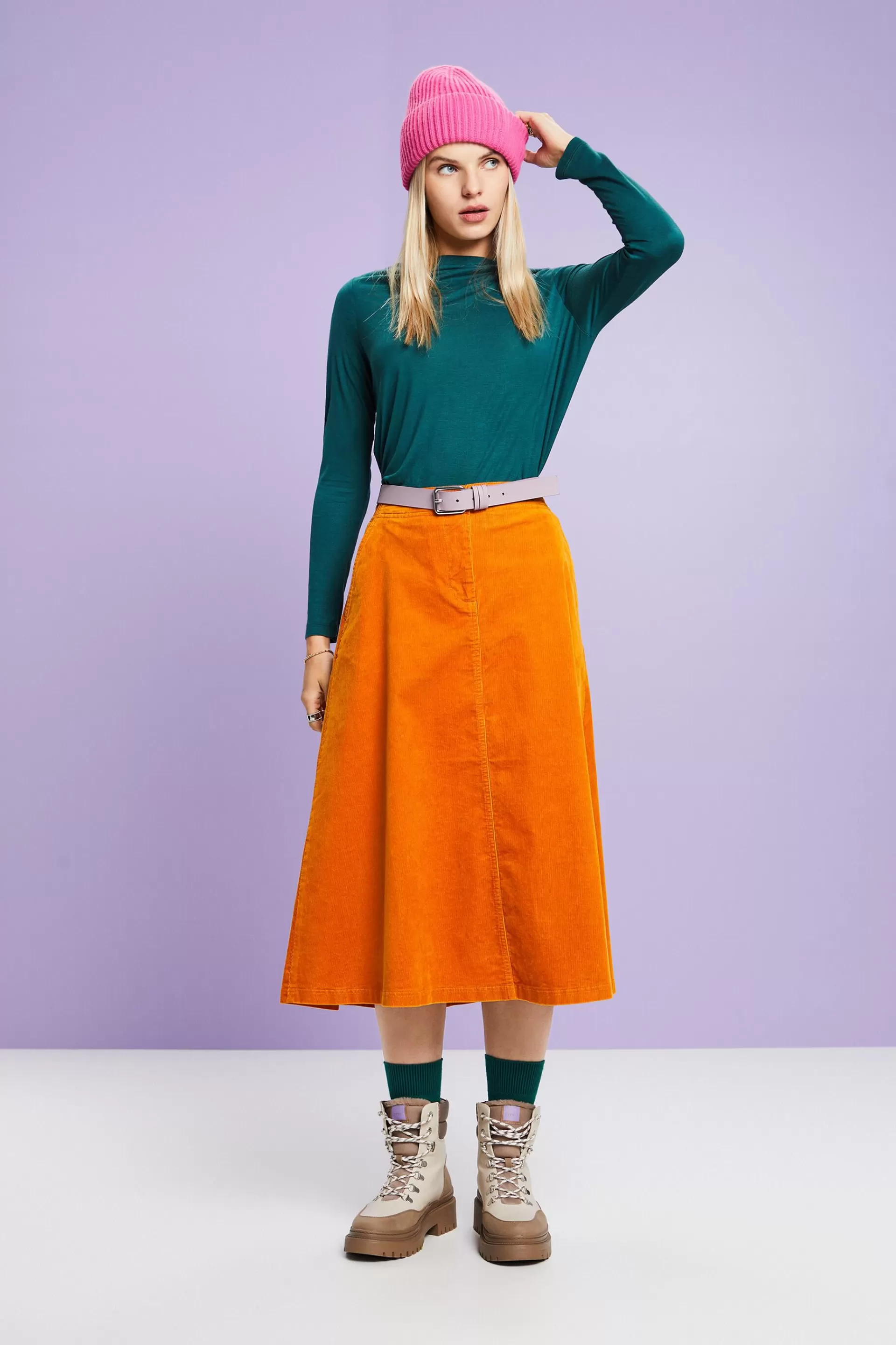 Jersey-Longsleeve mit Wasserfallausschnitt-ESPRIT Best Sale
