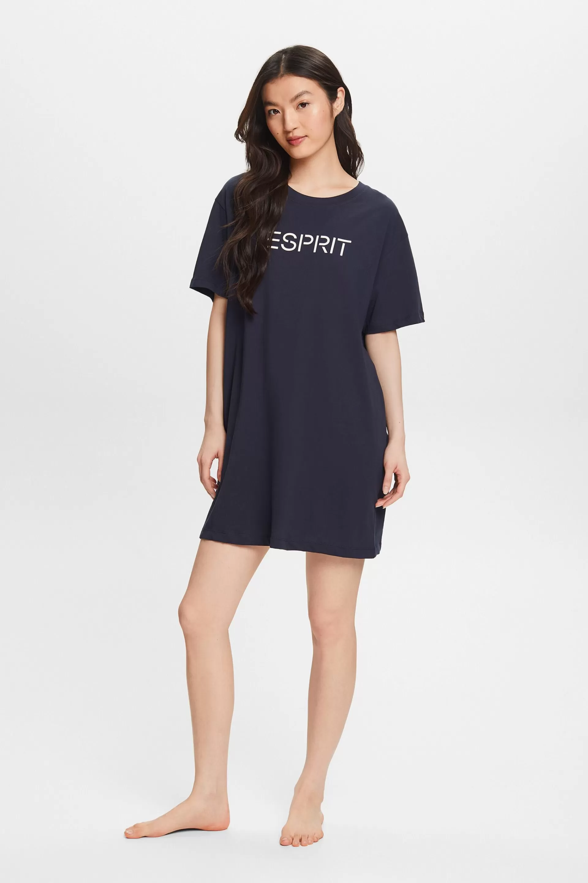 Jersey-Nachthemd mit Logo-ESPRIT Outlet