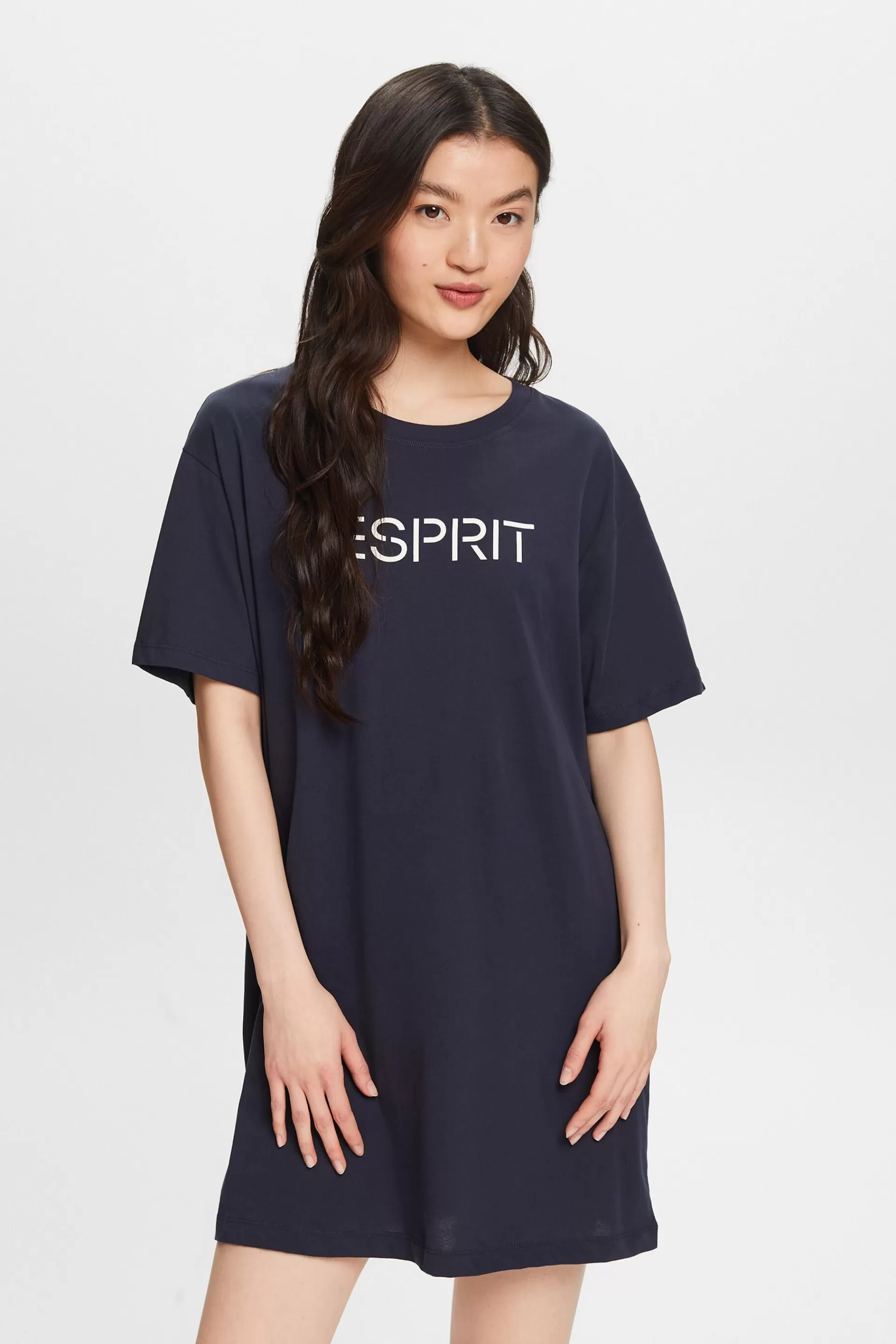 Jersey-Nachthemd mit Logo-ESPRIT Cheap
