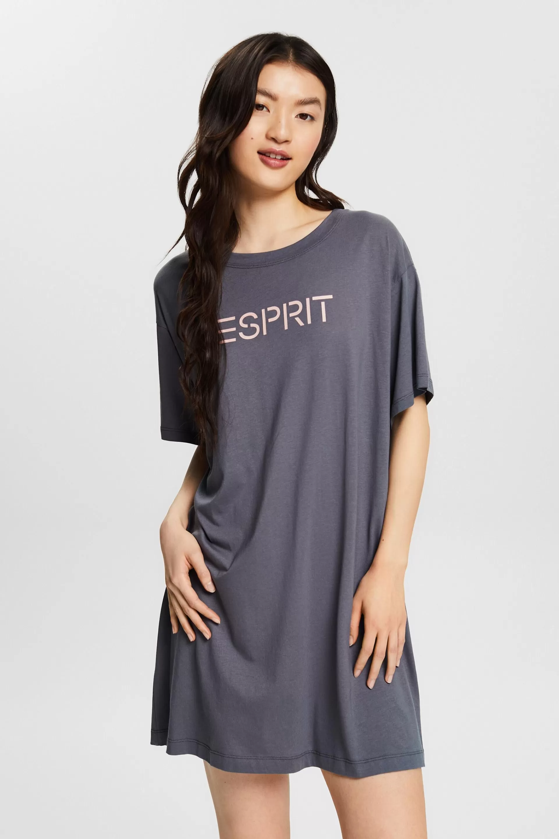 Jersey-Nachthemd mit Logo-ESPRIT Discount
