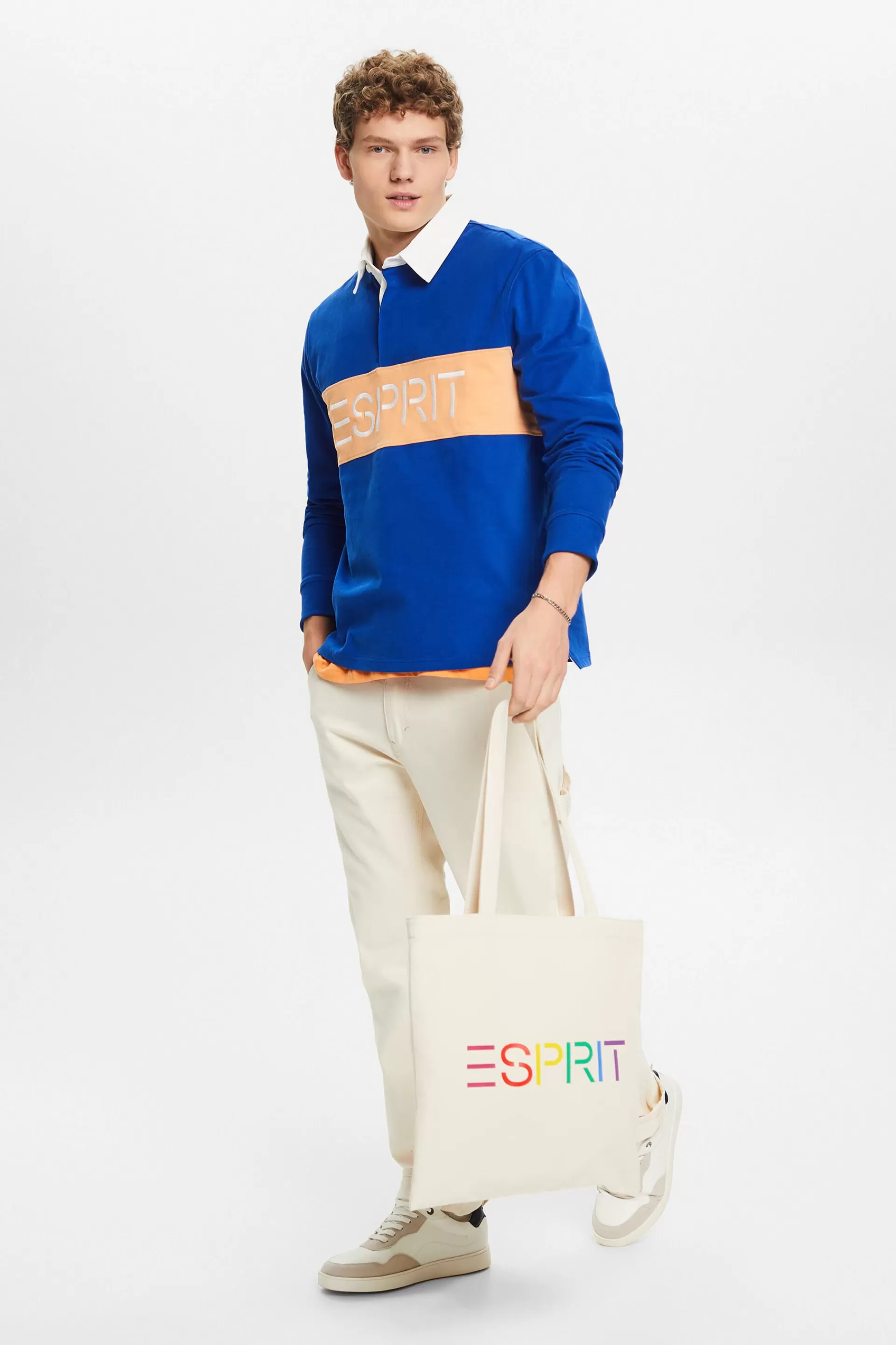 Jersey-Rugbyshirt mit Logo-ESPRIT Best Sale