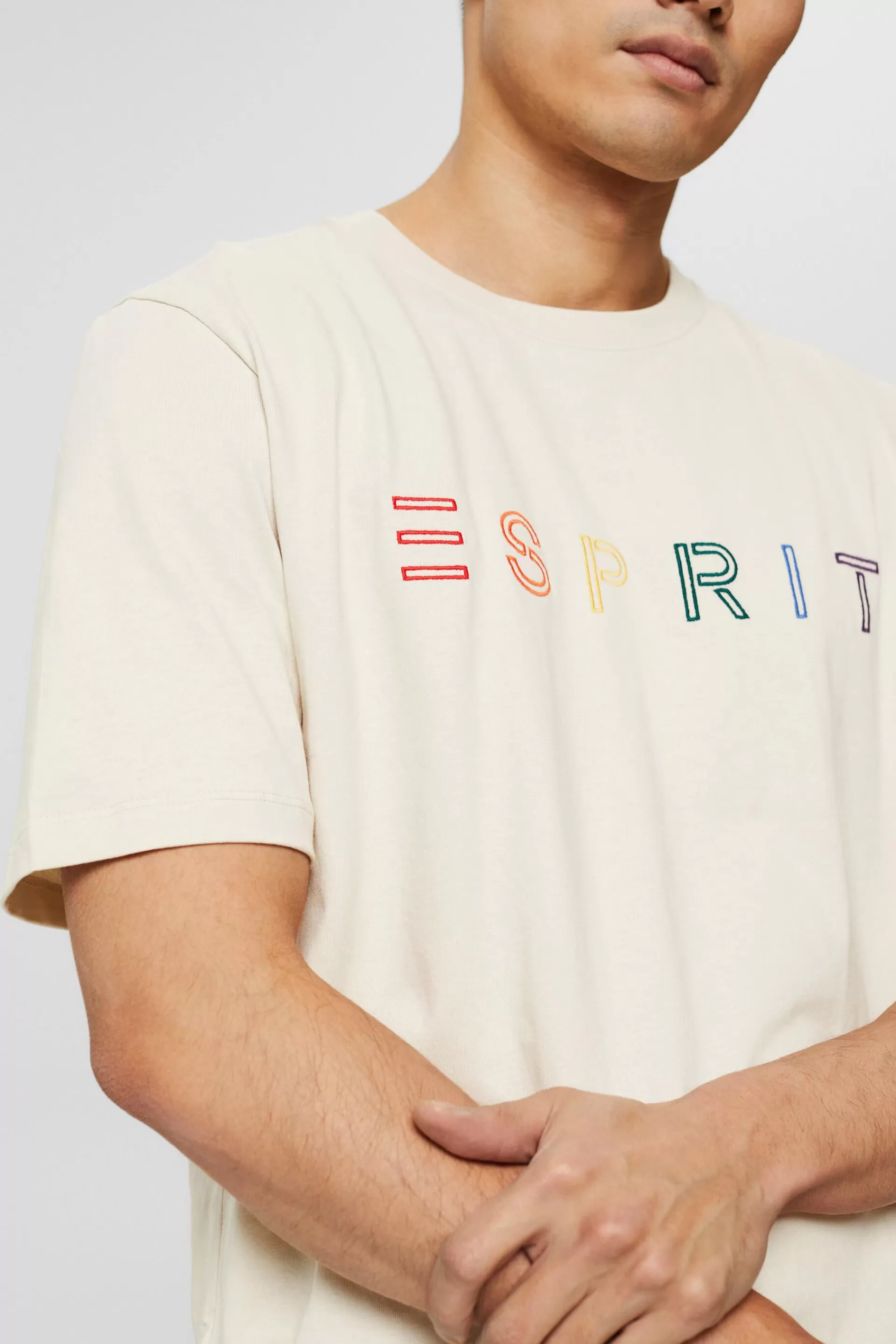 Jersey-Shirt mit Stickerei-ESPRIT Best