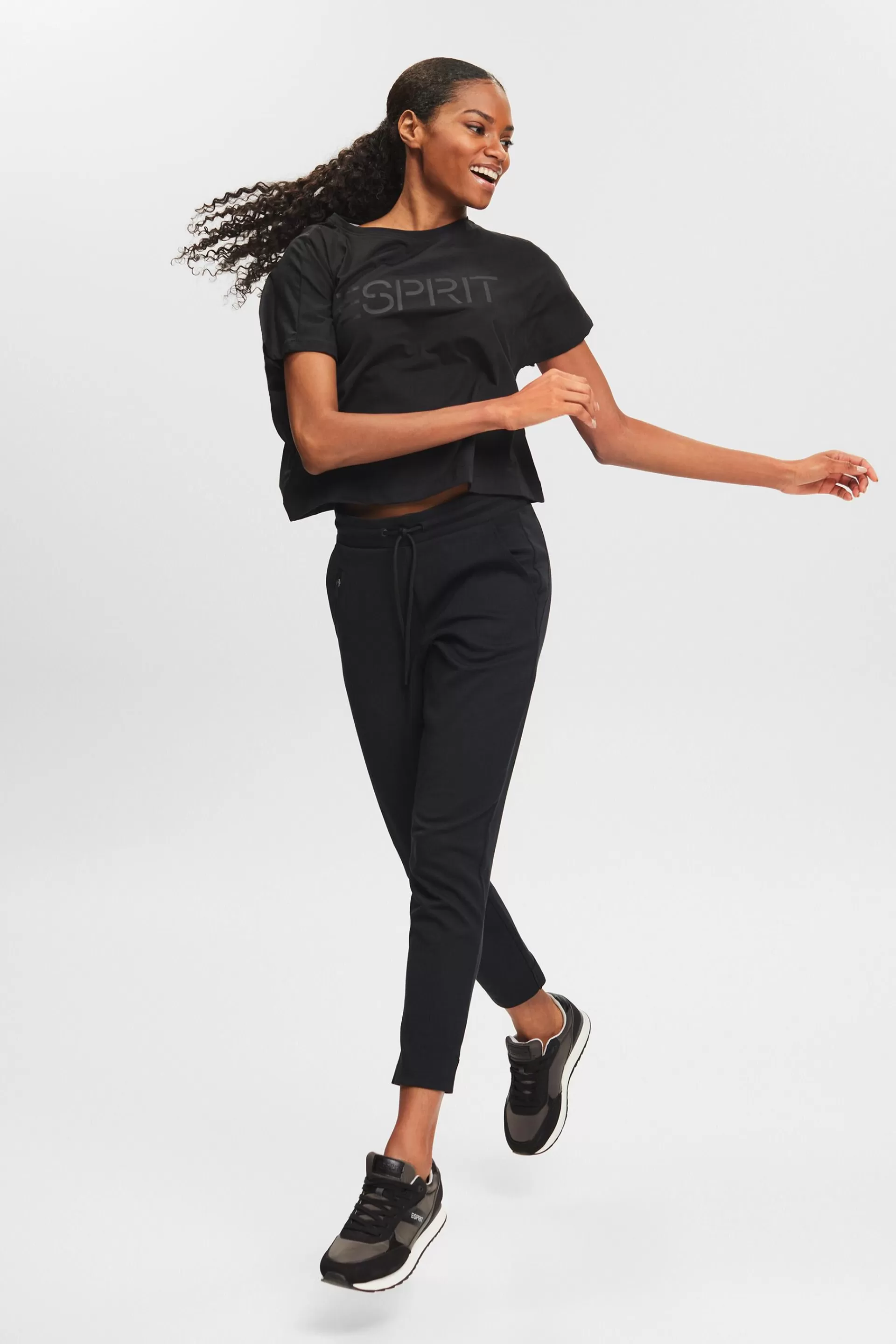Jersey-T-Shirt mit Logo-ESPRIT Fashion