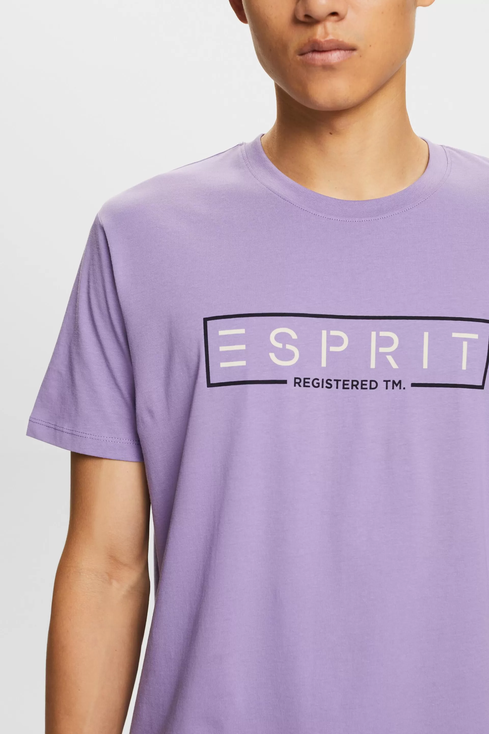 Jersey-T-Shirt mit Logo-Print-ESPRIT Flash Sale