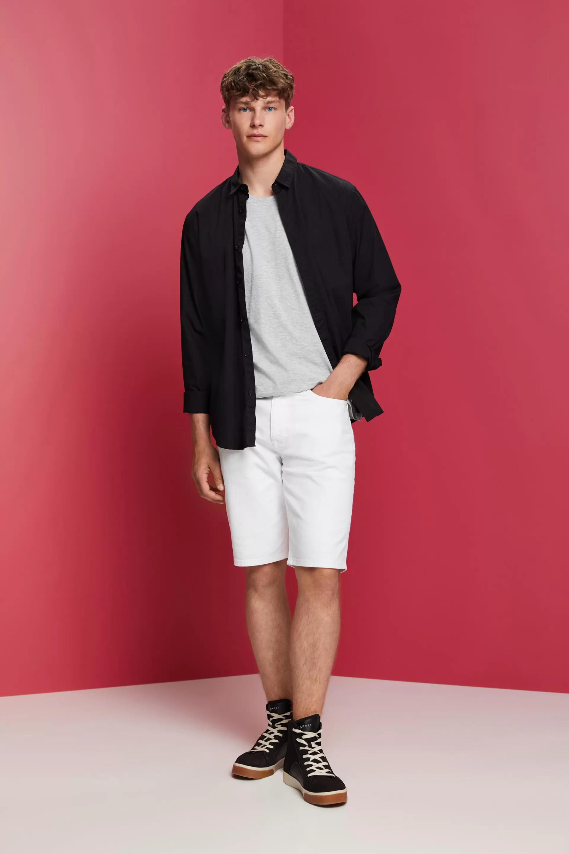 Jersey-T-Shirt mit Rückenprint-ESPRIT Discount