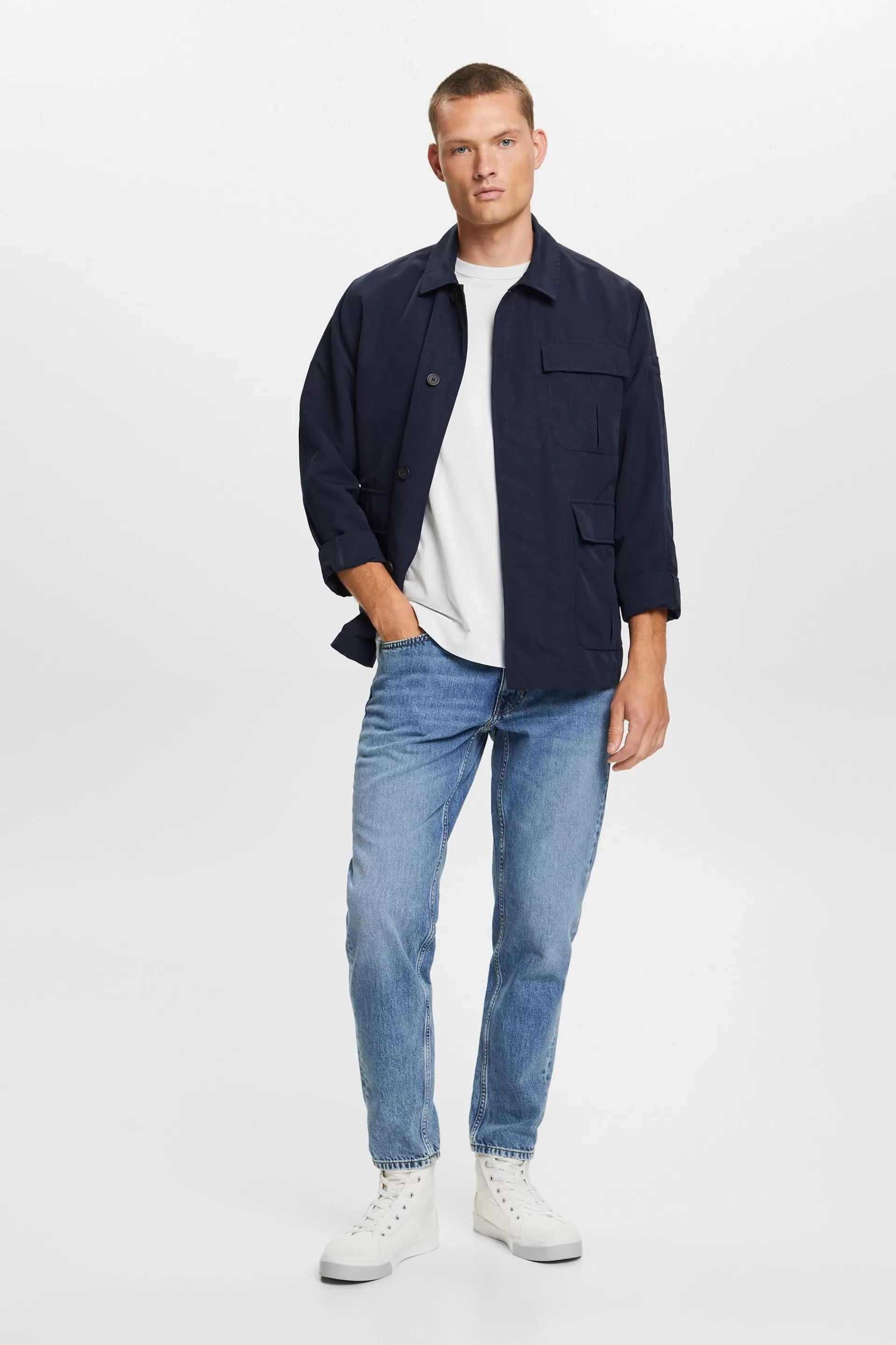 Jersey-T-Shirt mit Stickerei, 100% Baumwolle-ESPRIT Best Sale