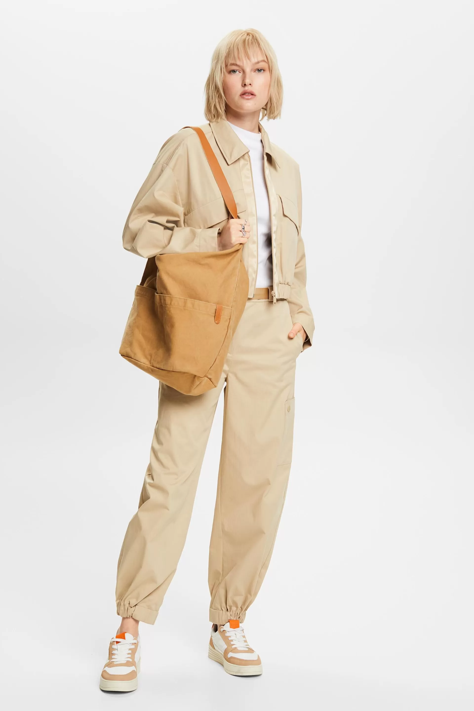 Jogger aus Baumwolltwill-ESPRIT Hot