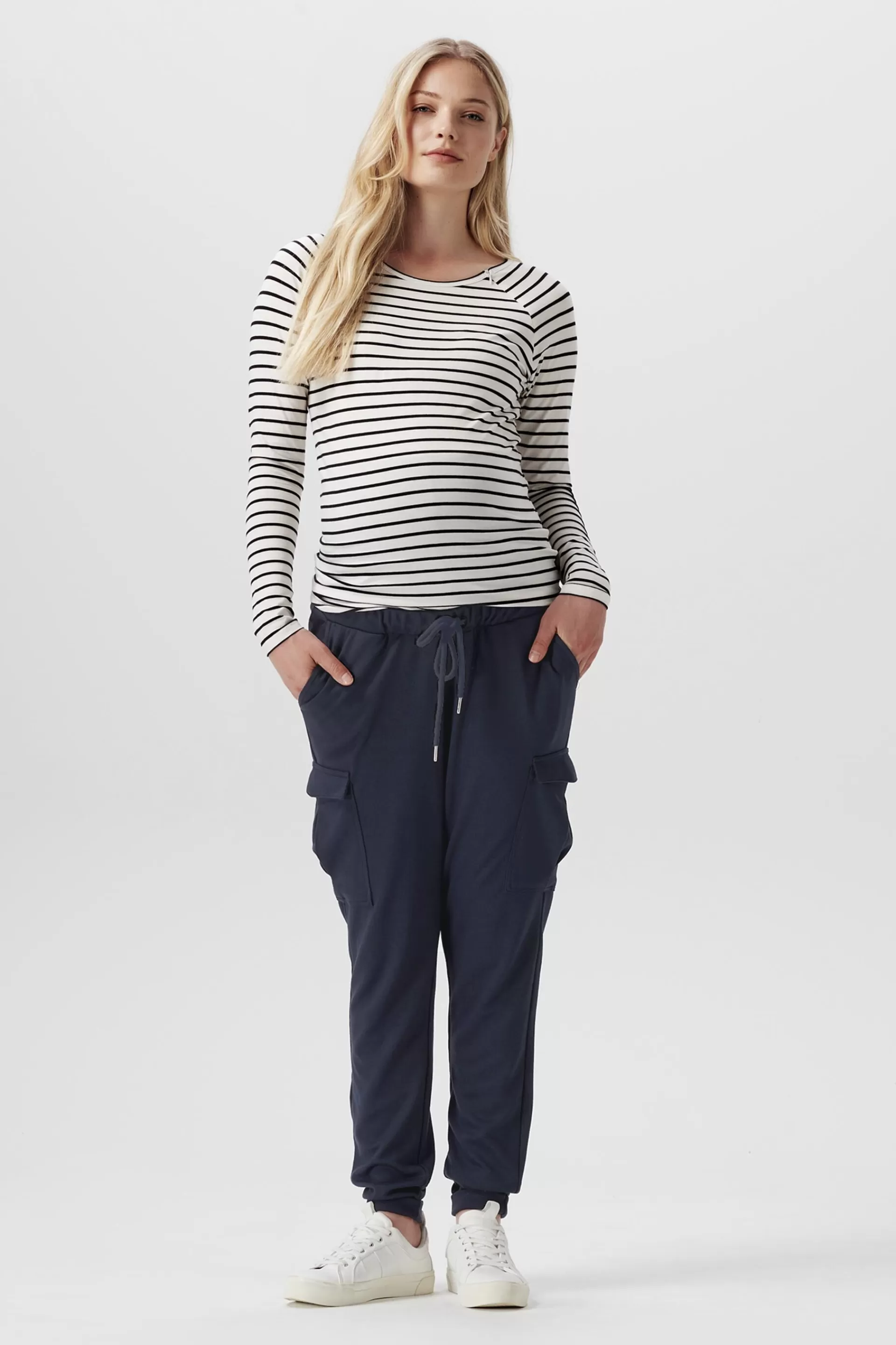 Jogger im Cargo-Style mit Überbauchbund-ESPRIT Sale