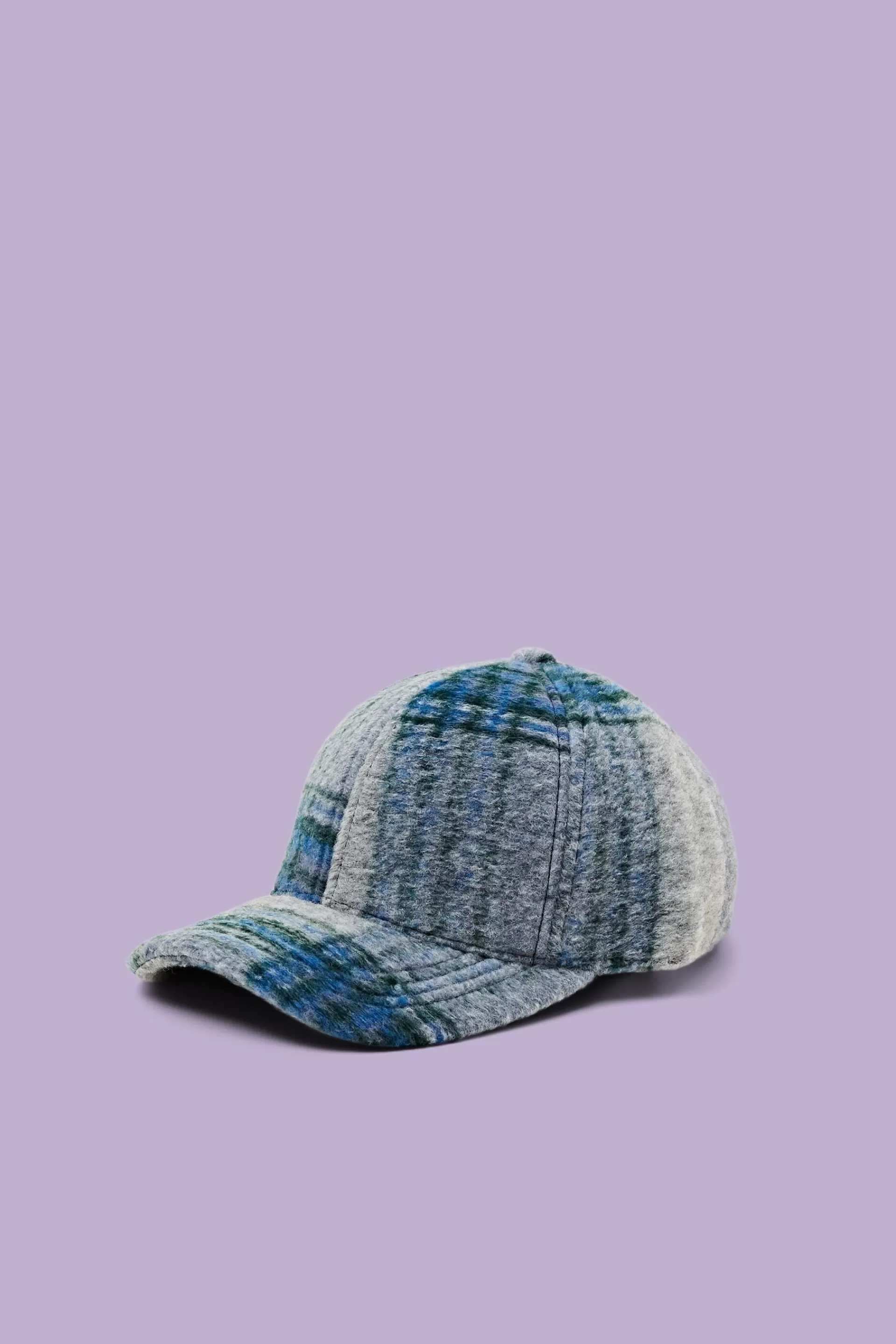 Karierte Basecap aus weich aufgerautem Stoff-ESPRIT Best