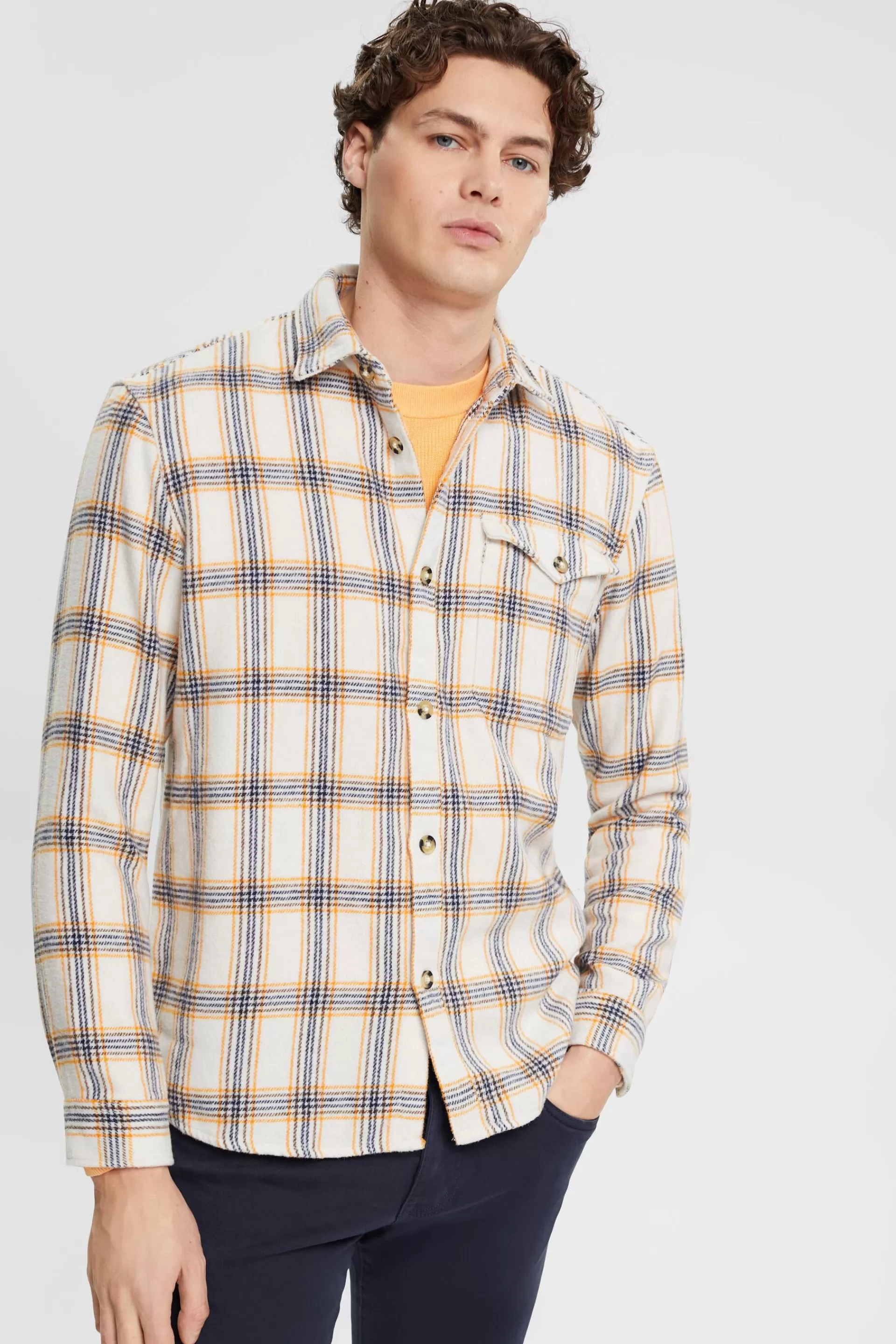 Kariertes Overshirt-ESPRIT Hot