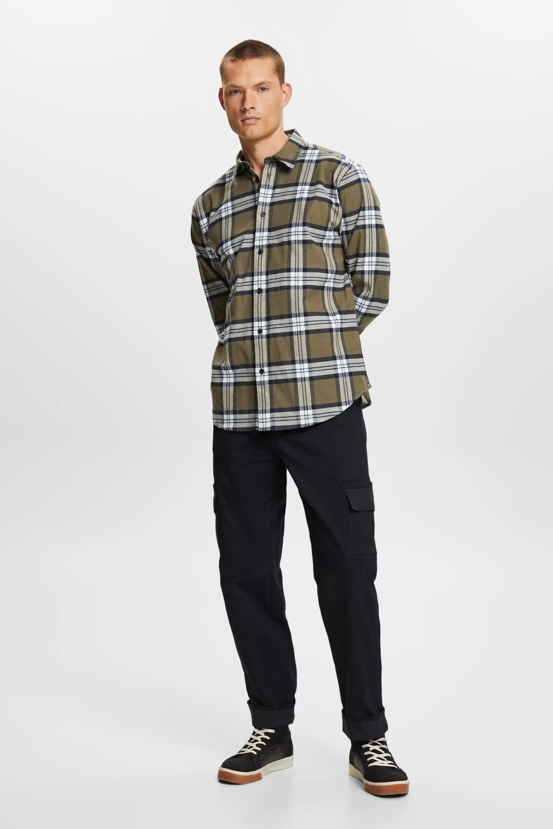 Karohemd aus Flanell-ESPRIT Cheap
