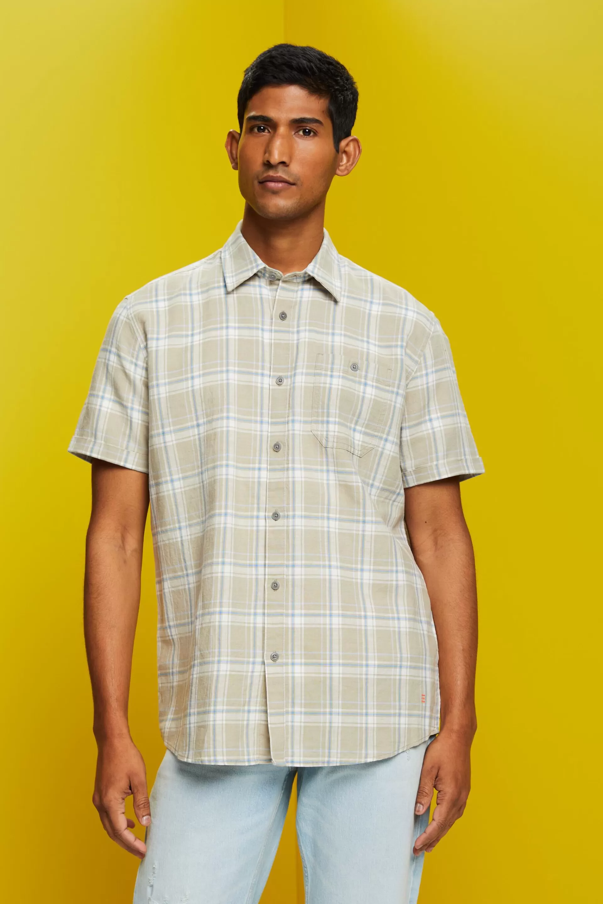 Karo-Kurzarmhemd-ESPRIT Fashion
