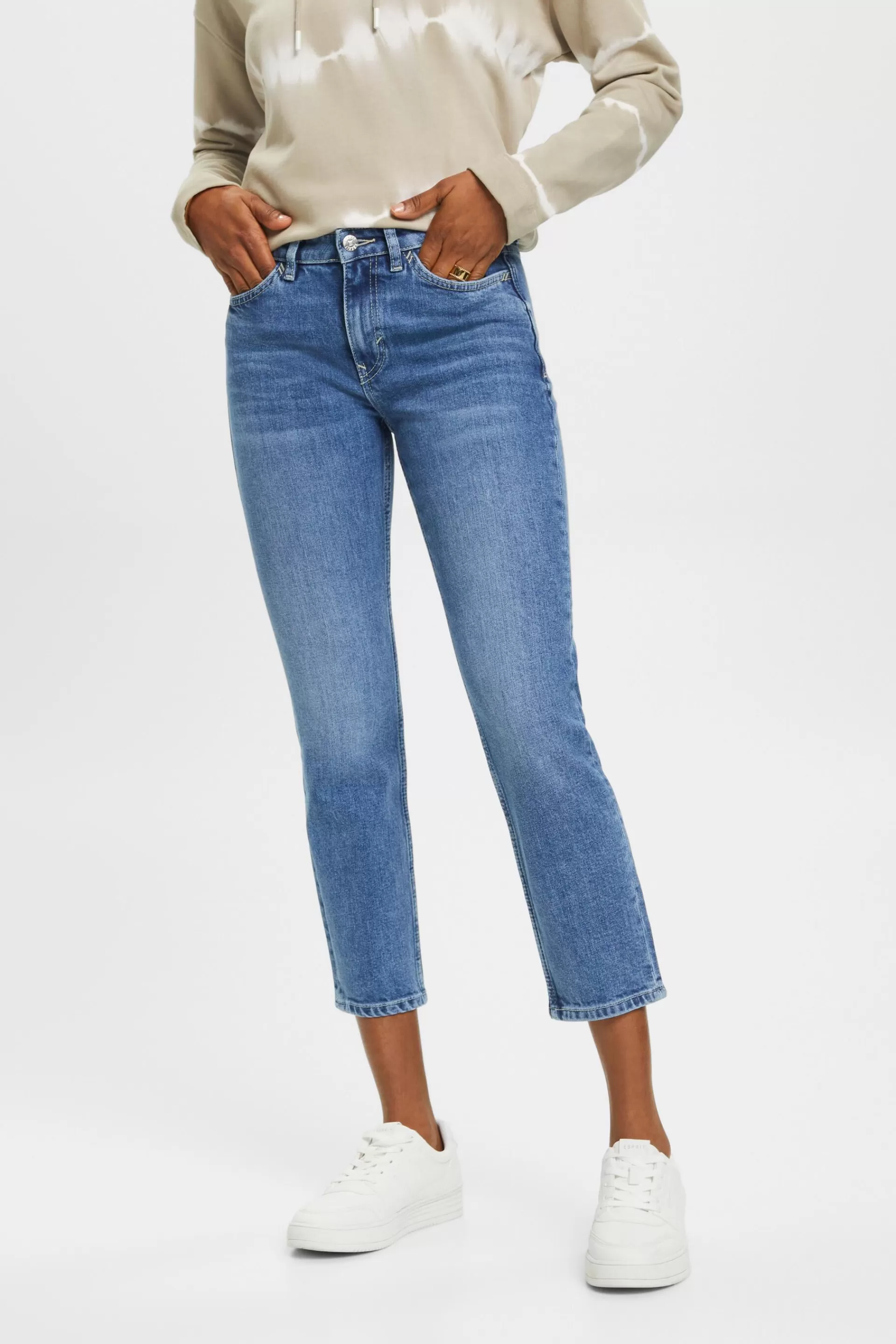 Kick Flare Jeans, High-Rise-ESPRIT Outlet