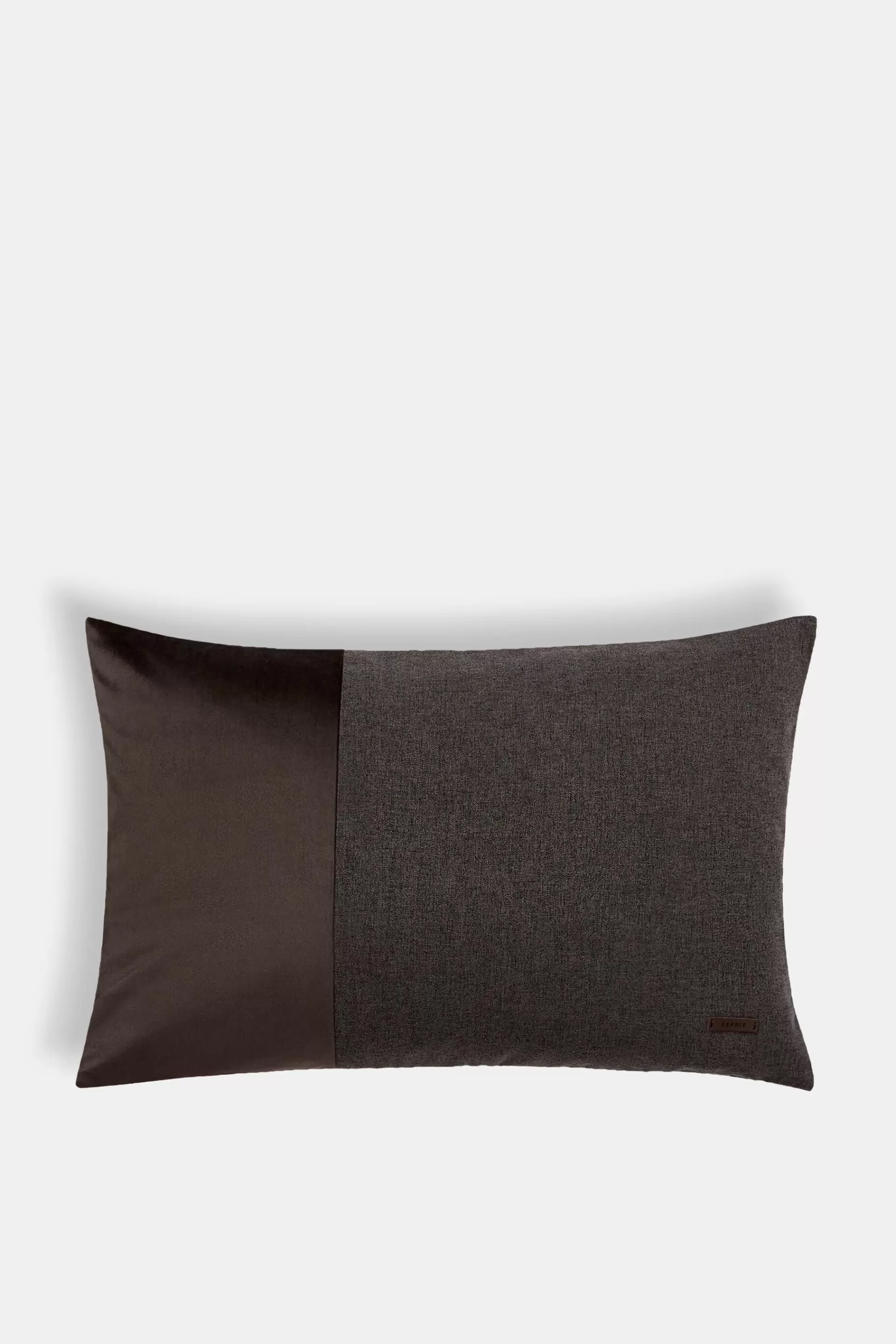 Kissenhülle im Material-Mix mit Micro-Samt-ESPRIT Flash Sale