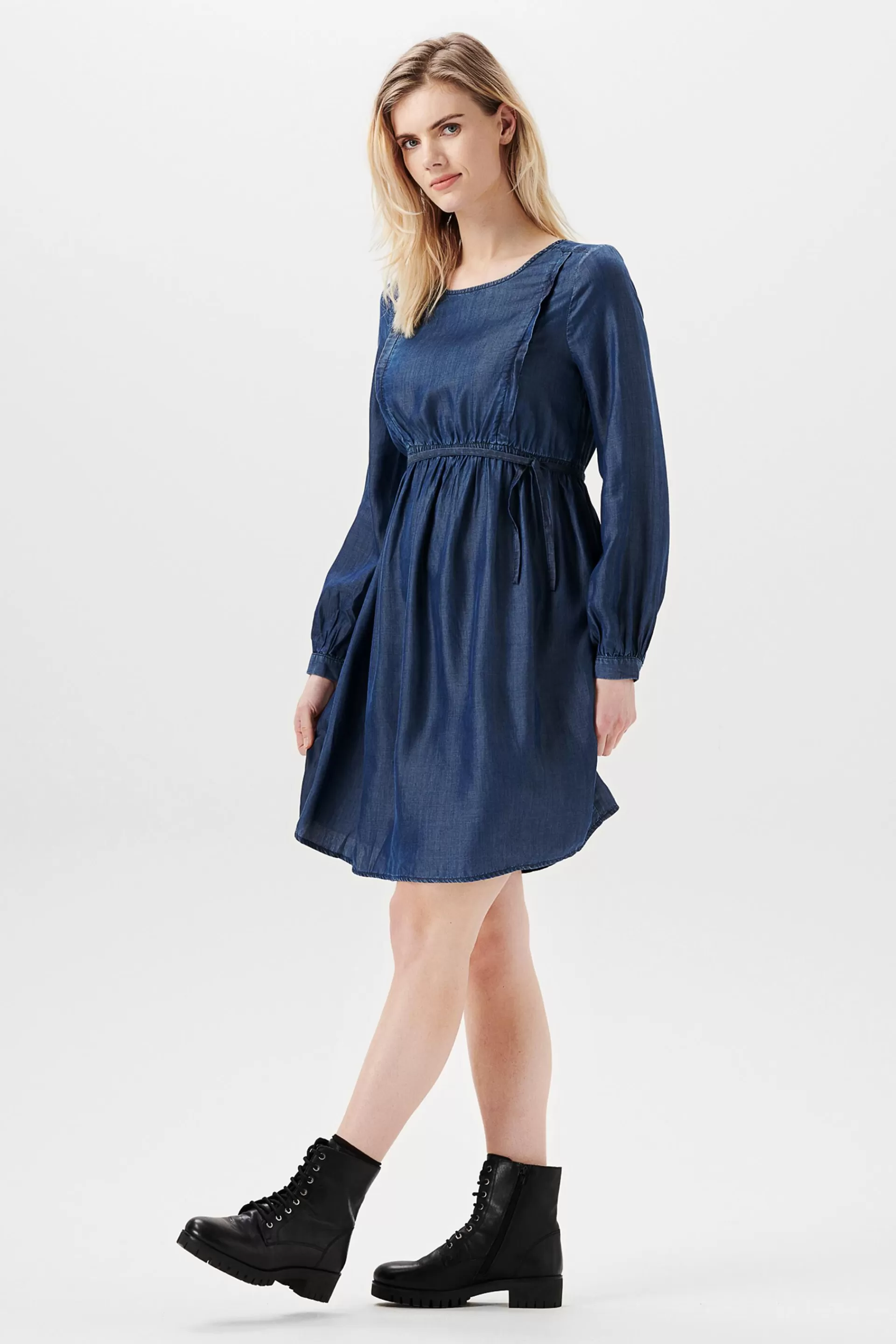 Kleid im Denim-Style mit Stillfunktion, TENCEL™-ESPRIT Hot