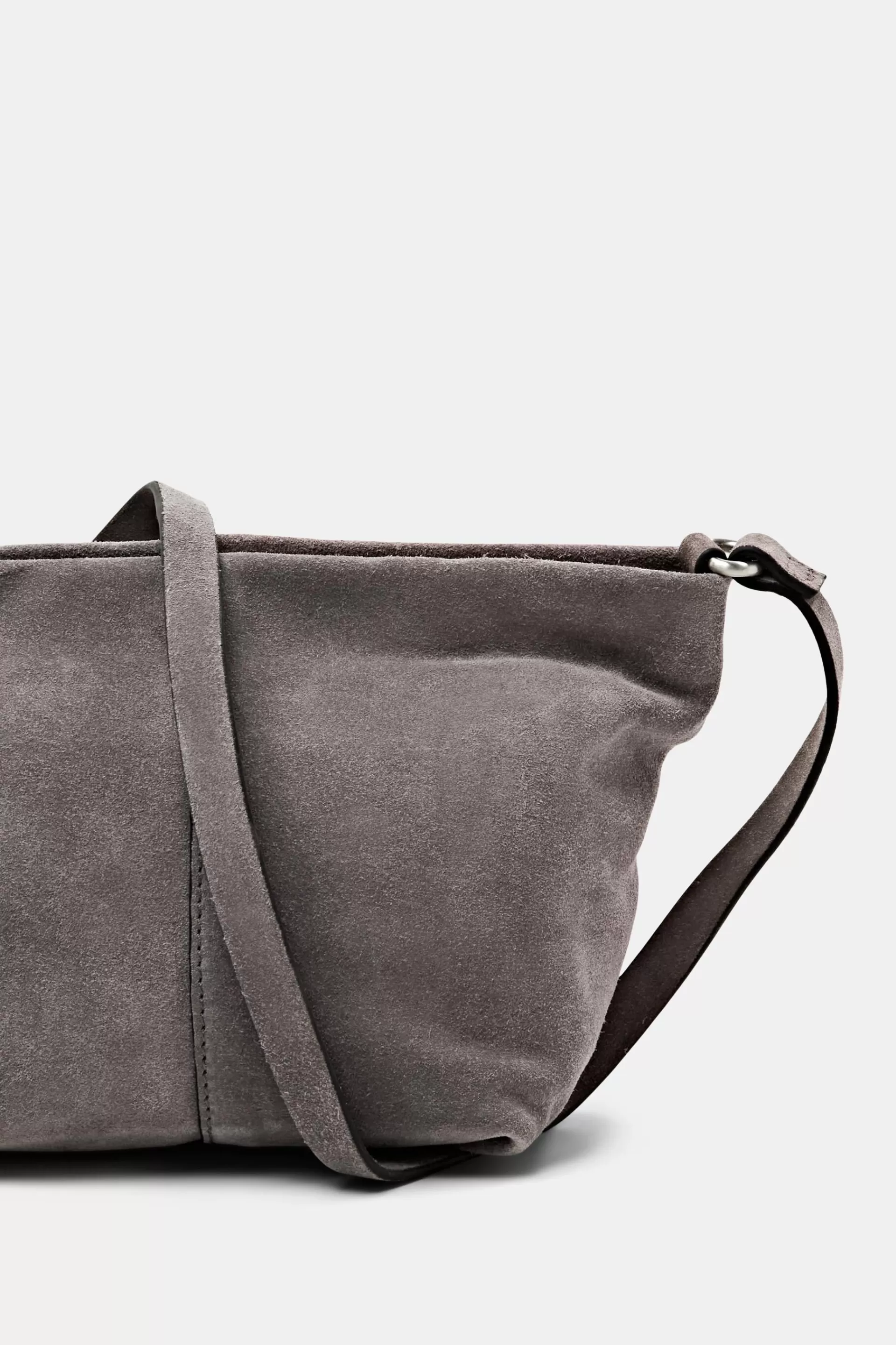 Kleine Schultertasche aus Veloursleder-ESPRIT Store