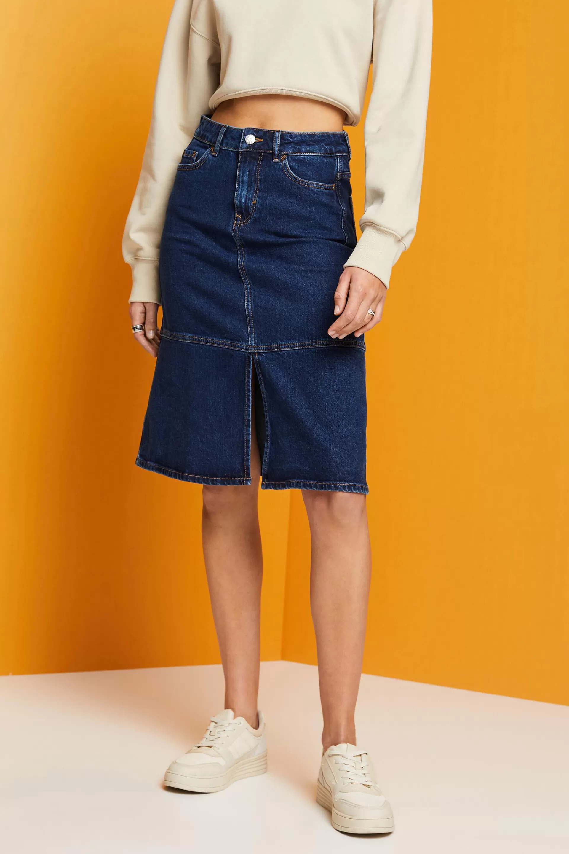 Knielanger Jeansrock-ESPRIT Shop