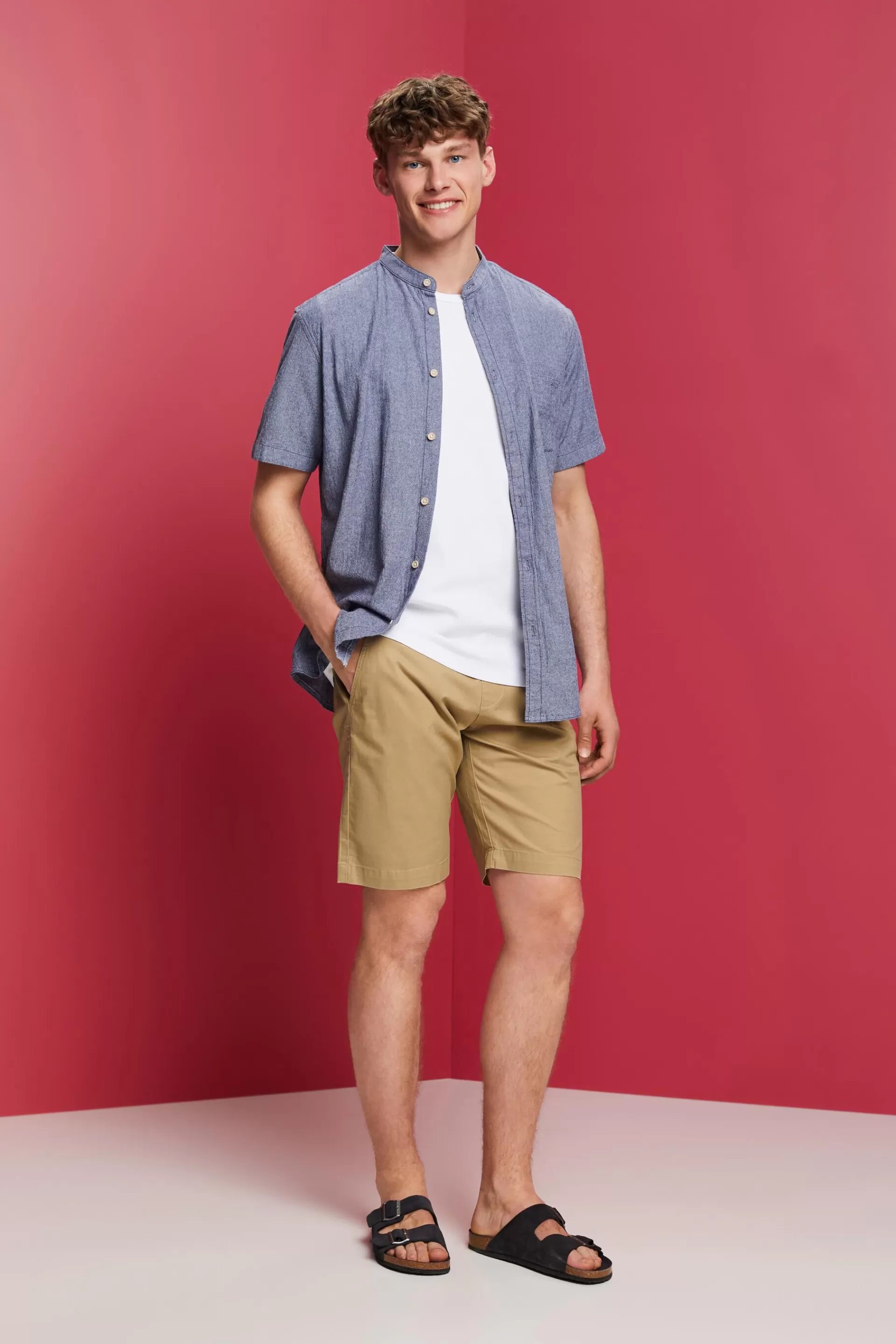 Kurzarm-Hemd aus 100% Baumwolle-ESPRIT Clearance