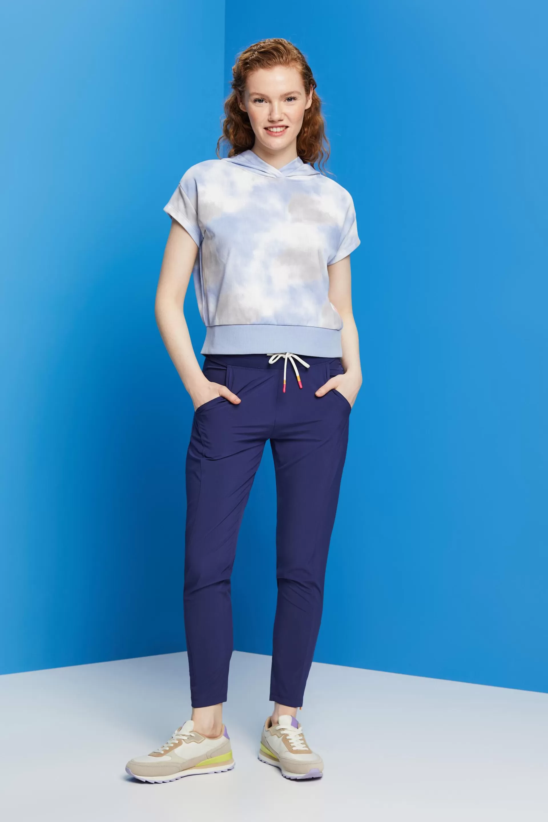 Kurzarm-Hoodie mit Print-ESPRIT Discount
