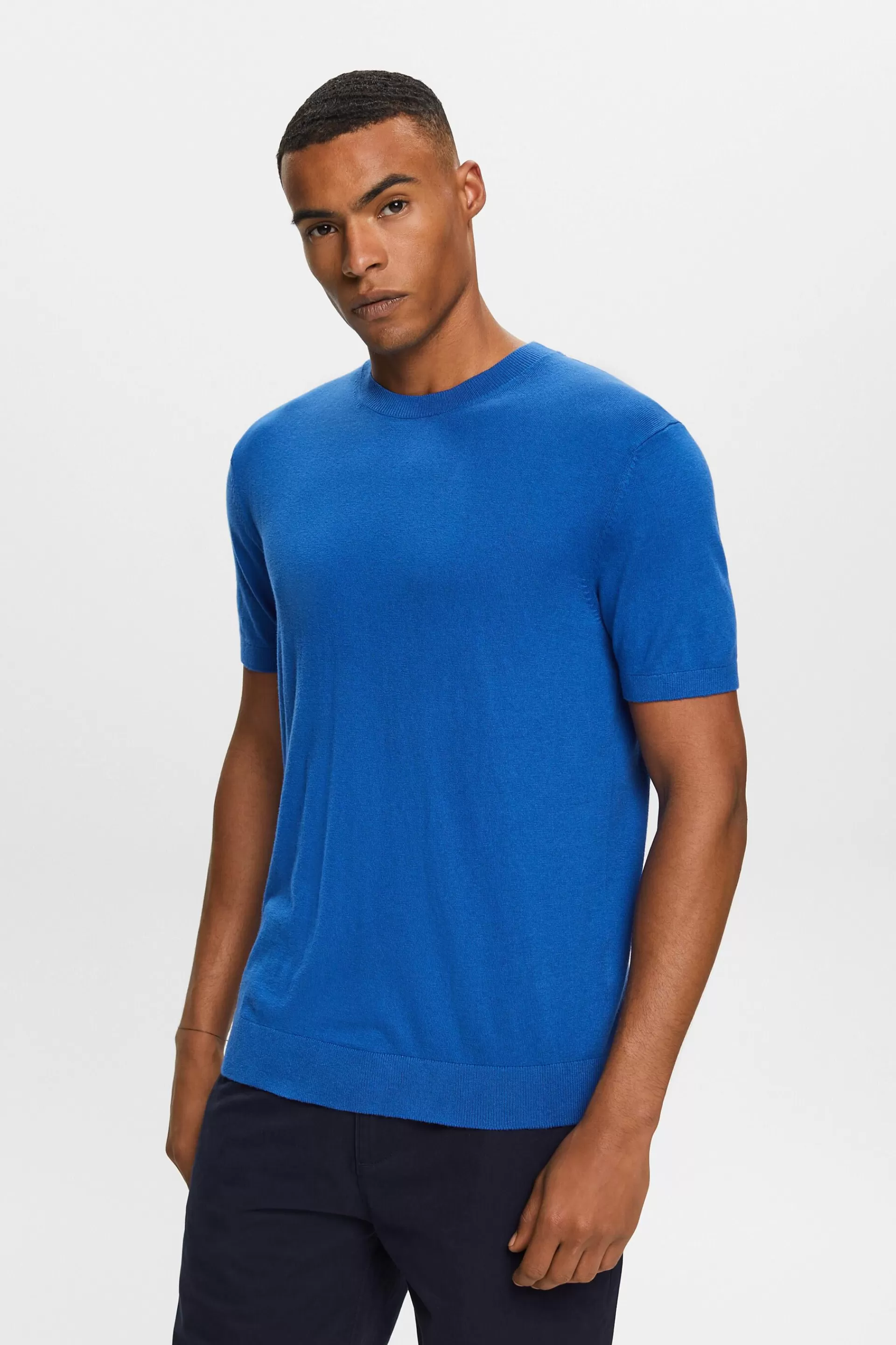 Kurzarm-Pullover mit Kaschmir-ESPRIT Fashion