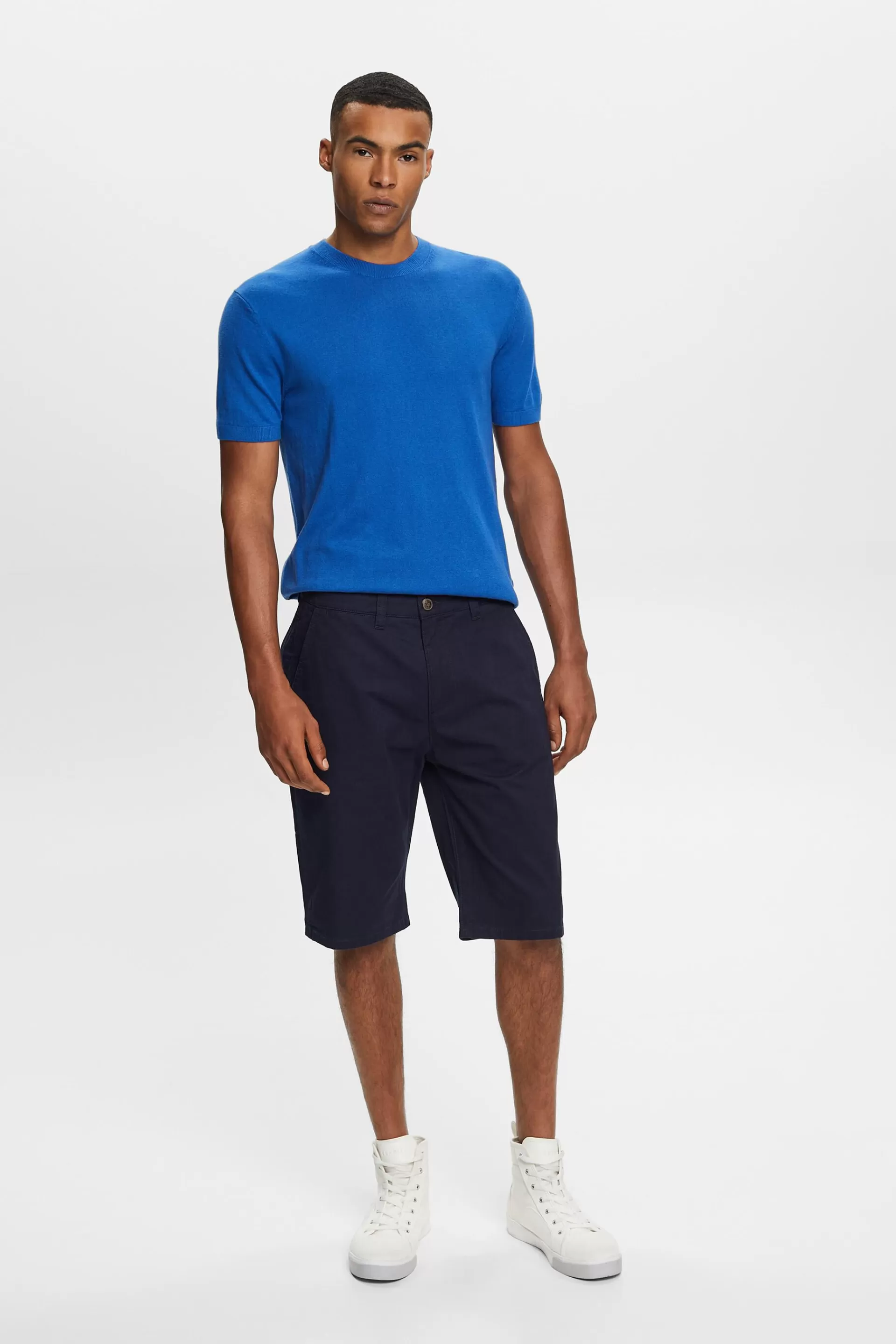 Kurzarm-Pullover mit Kaschmir-ESPRIT Fashion
